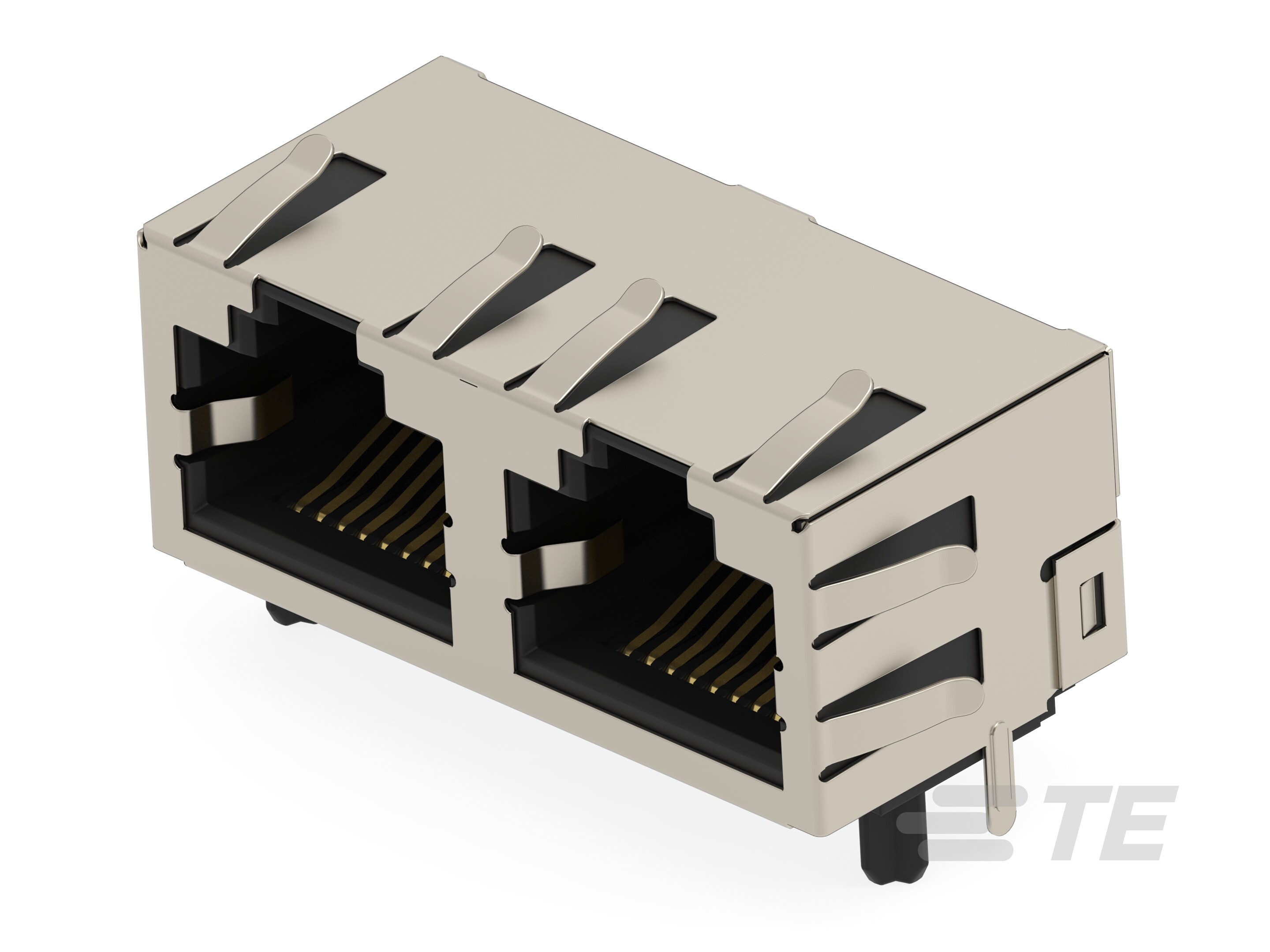 RJ45 JACK THR 10/100 R/A 1X2-2501552-1