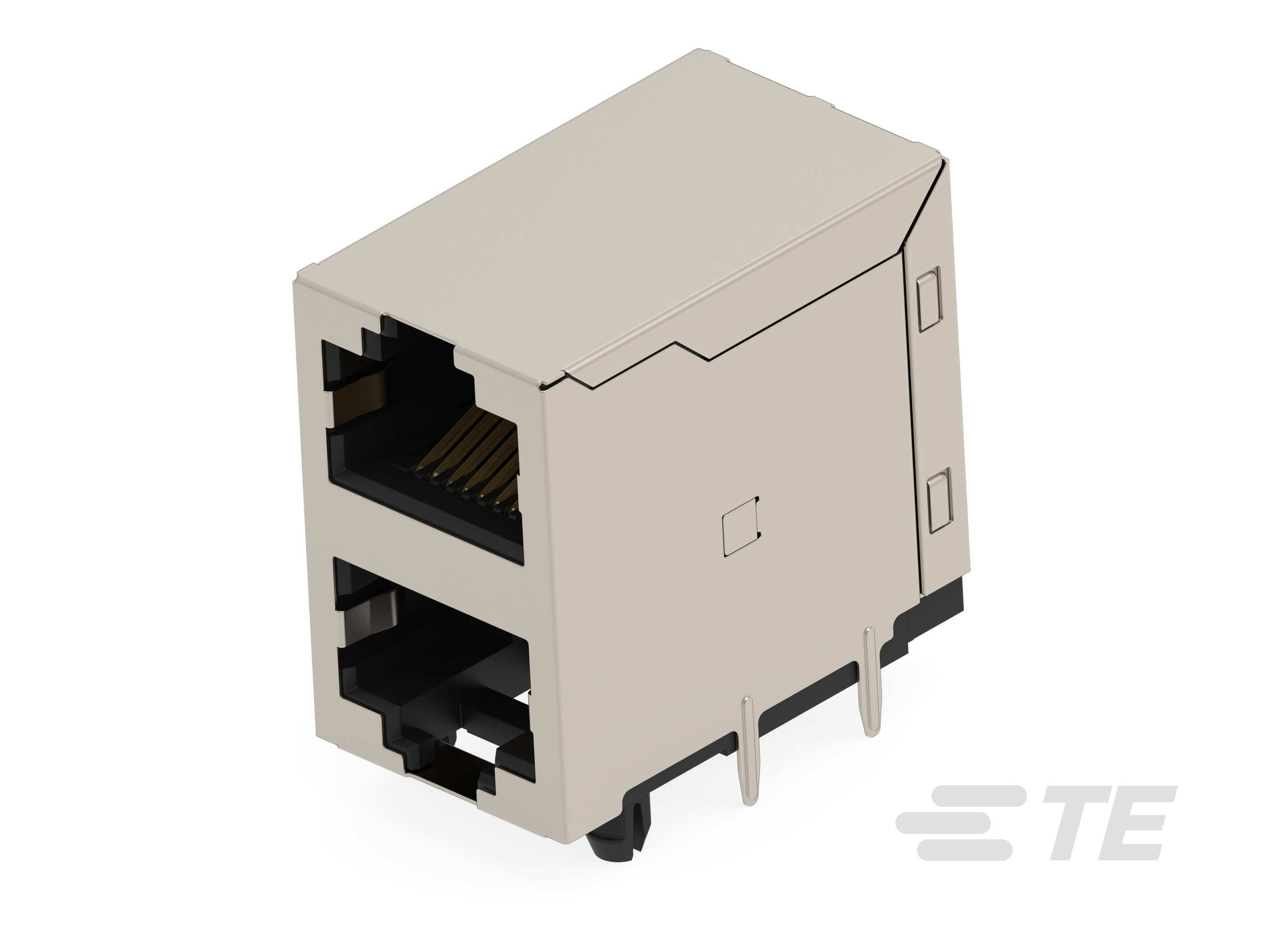 RJ45 JACK THR 10/100 R/A 2X1-2501552-7