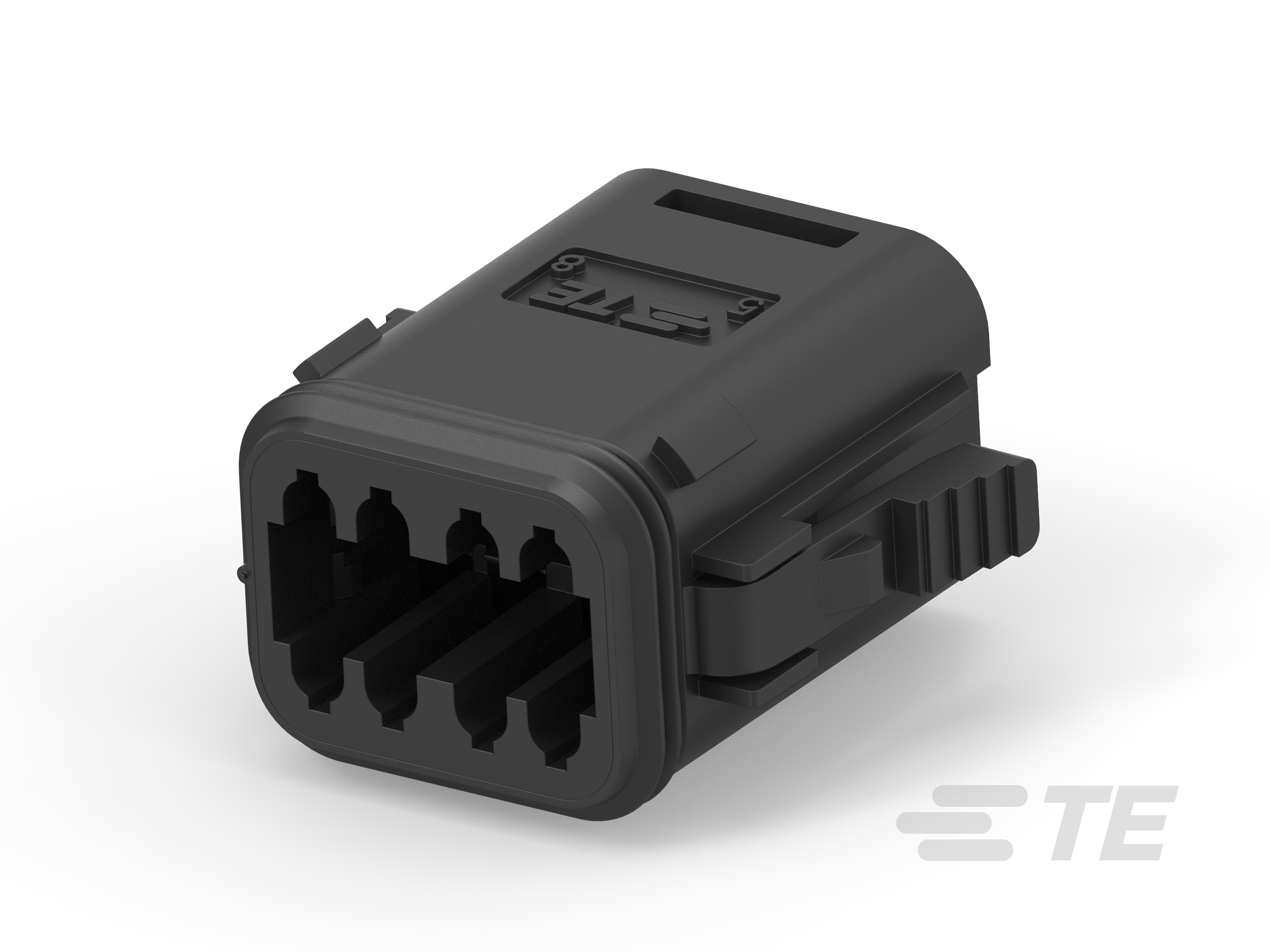 8CCT PLUG BLACK K A W/LARGE SEAL-2600039-7