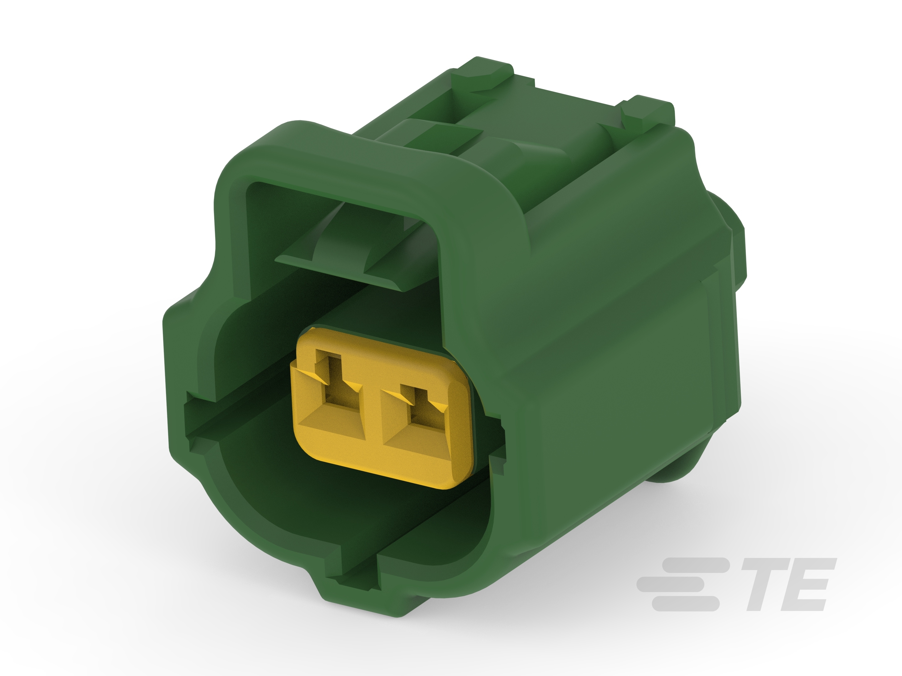 EJ-2 DBL LOCK PLUG 2P ASSY D DARK GREEN-2822365-3