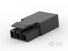 PLUG, 3P LATCHED POKE-IN WTW CONN.BK