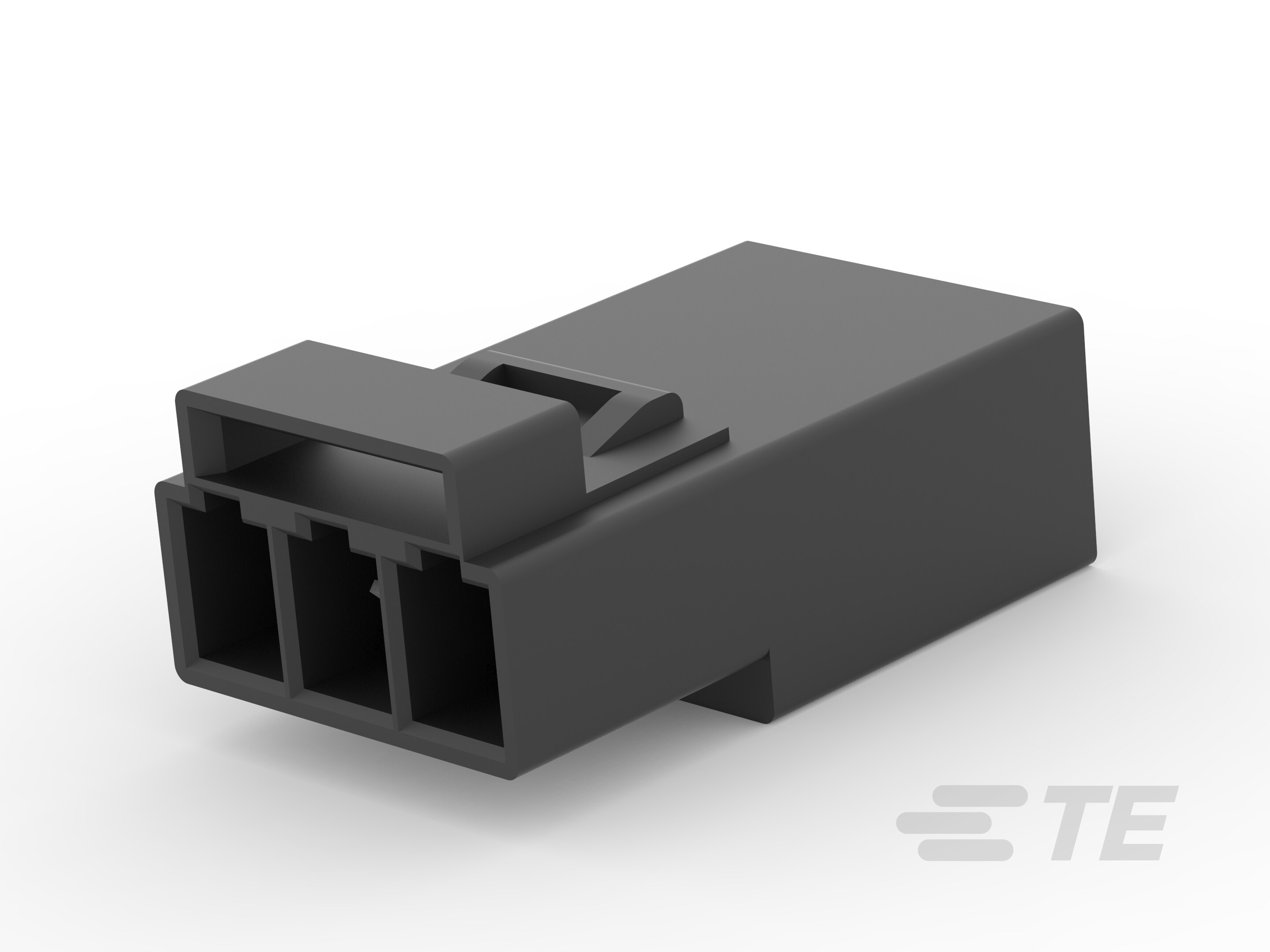 REC, 3P LATCHED POKE-IN WTW  CONN.BK-2834055-2