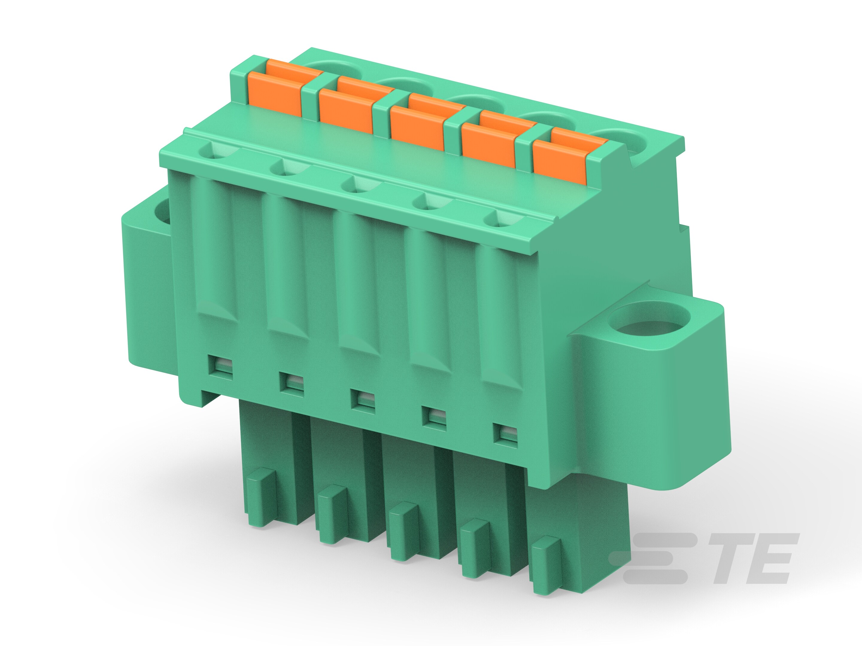 5P Spring TB Plug w/ Flg 3.81, GN-2842506-5