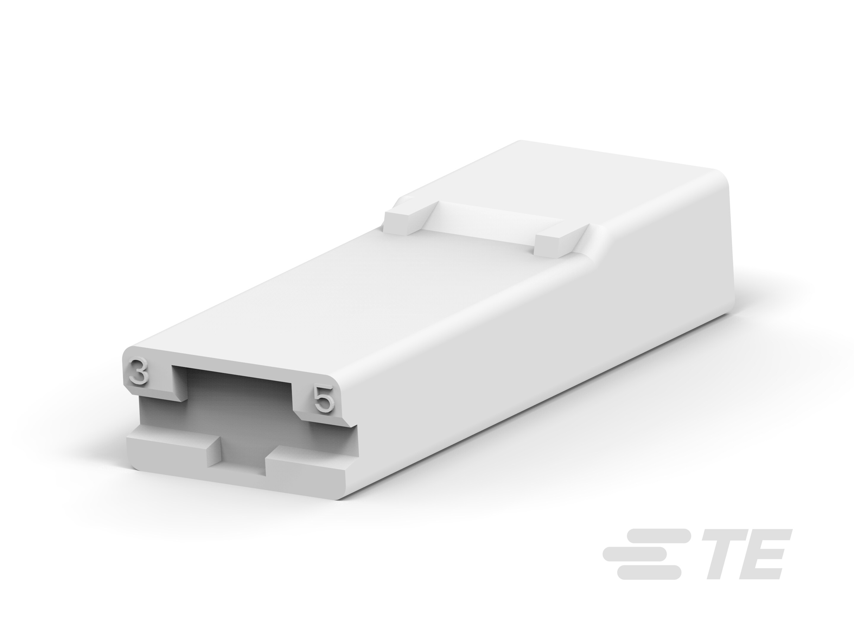 250 FASTON HSG.,REC.,1 POS,NATRUAL-3-336369-1
