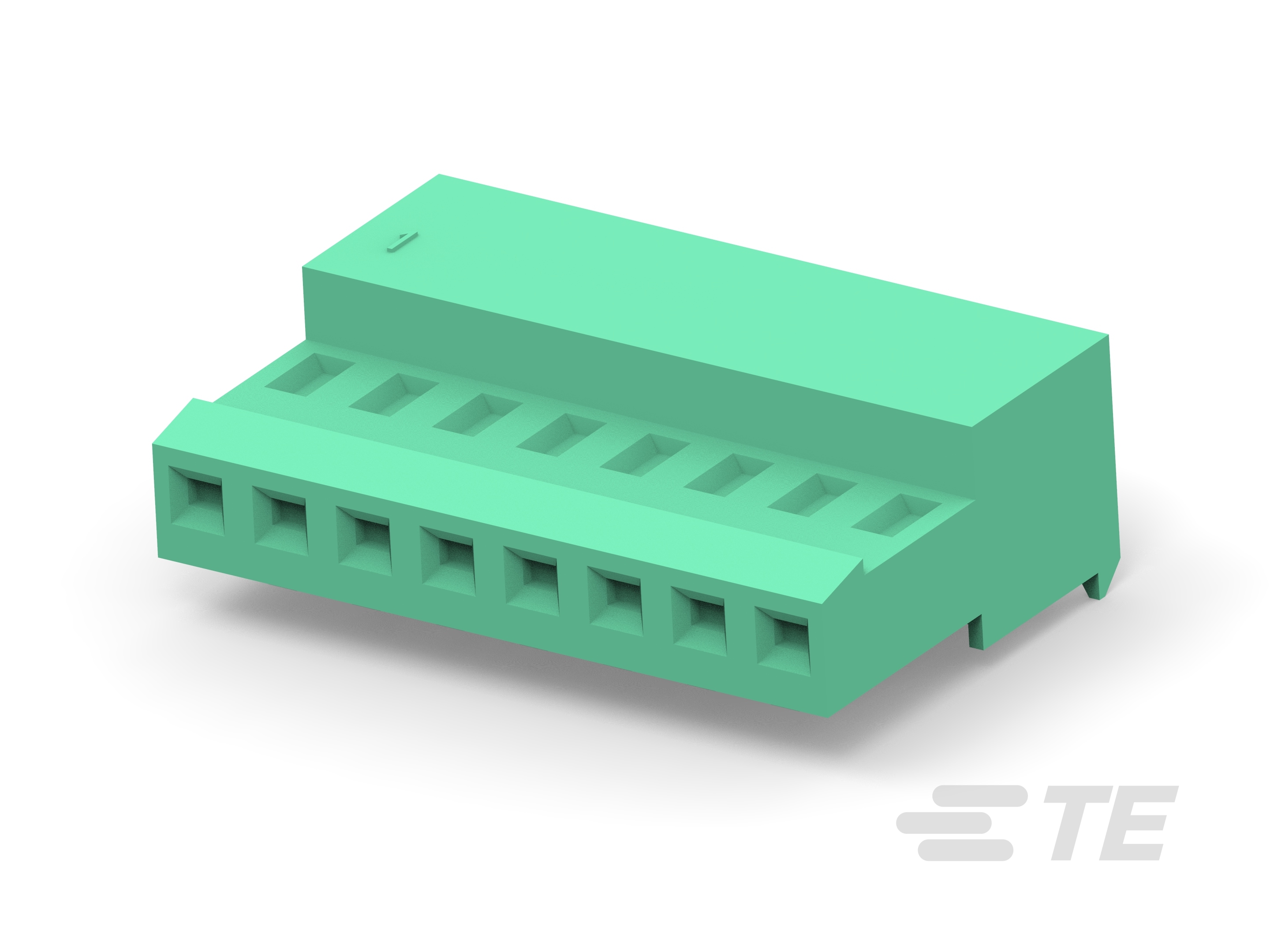 08P MTA100 CONN ASSY GRN LF-3-641193-8