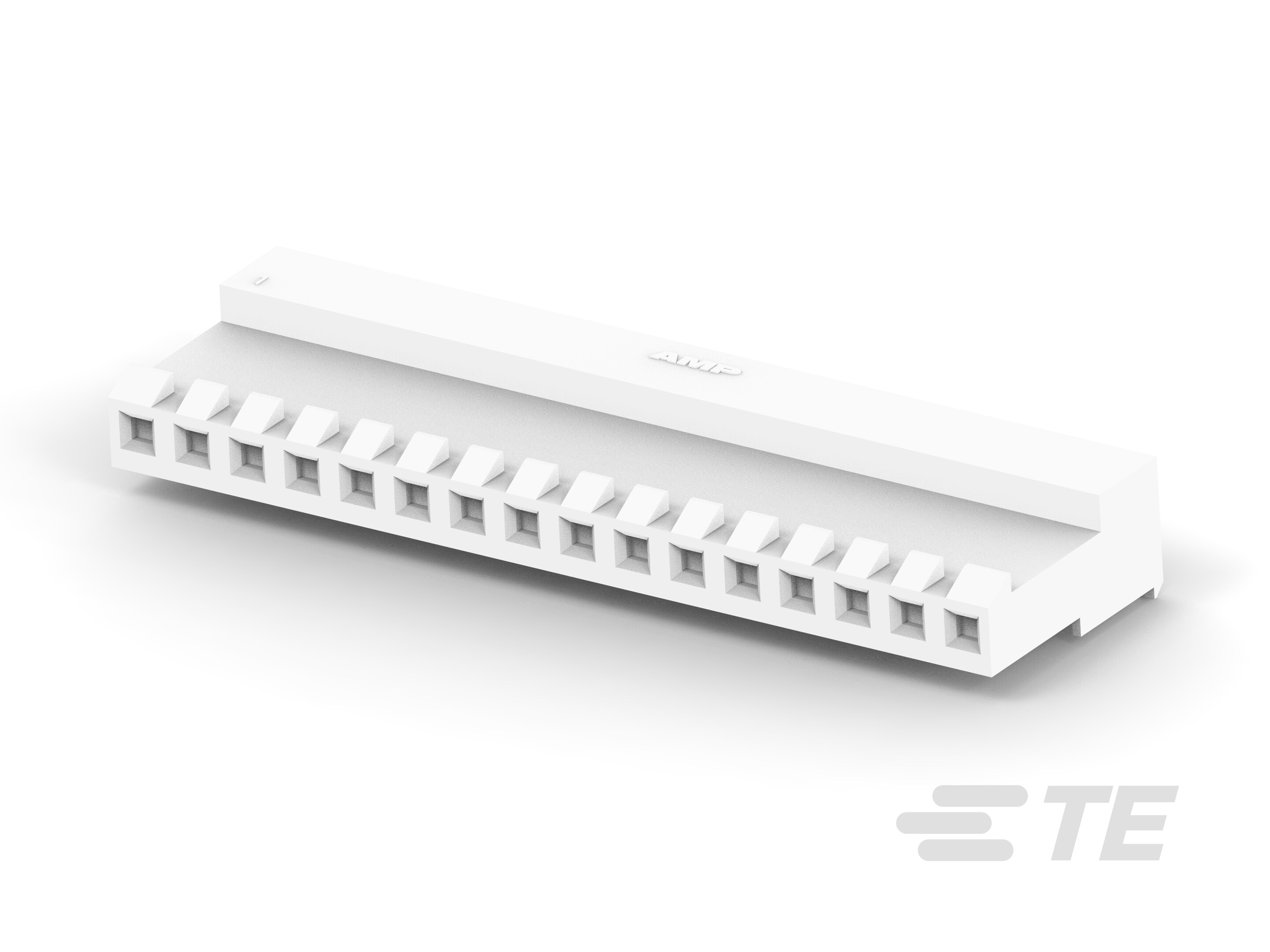 16P MTA156 CONN ASSY 24AWG WHT-4-640429-6