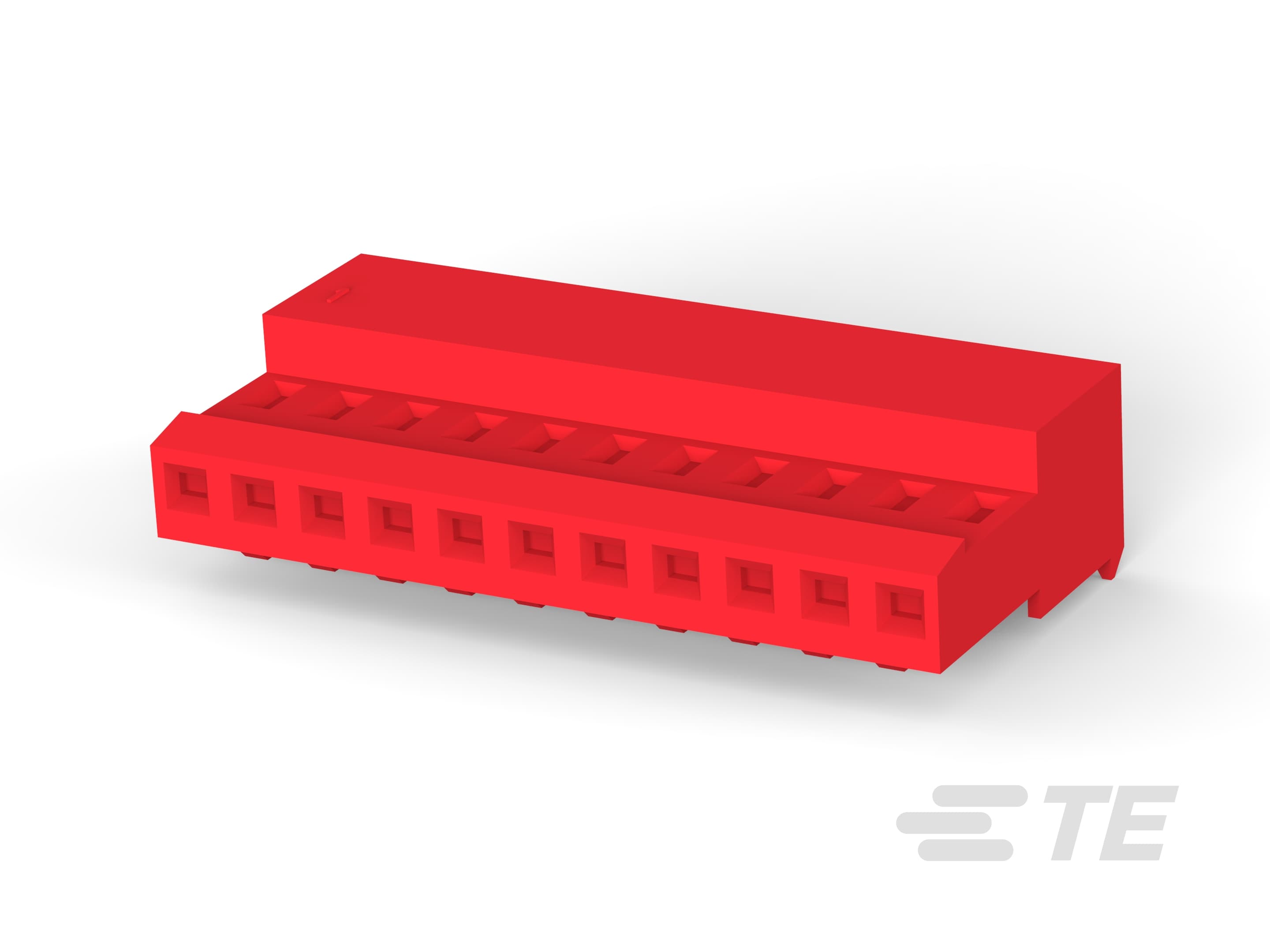 11P MTA100 CONN ASSY 22AWG RED-4-640440-1