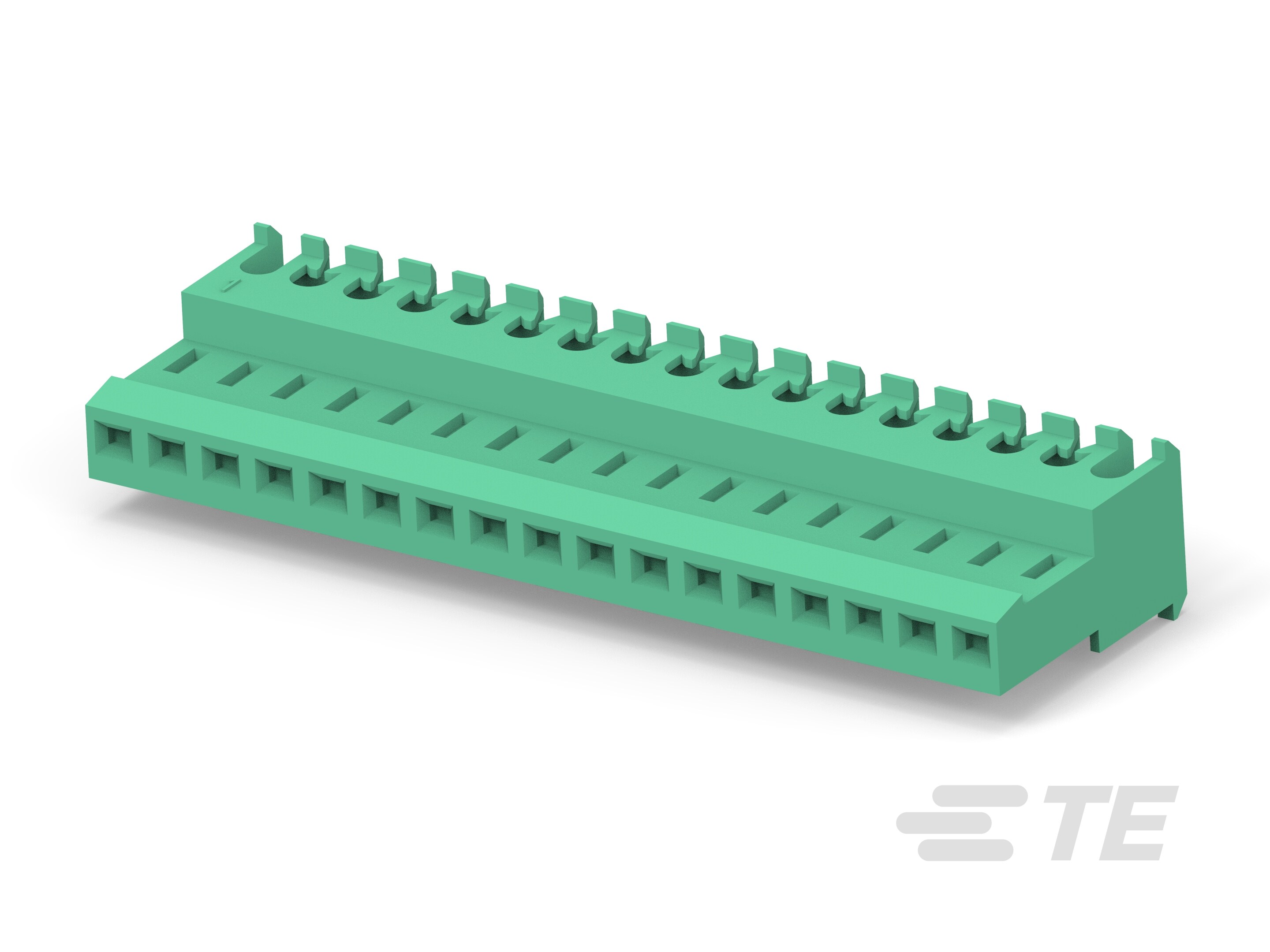 17P MTA100 CONN ASSY GRN LF-4-640623-7