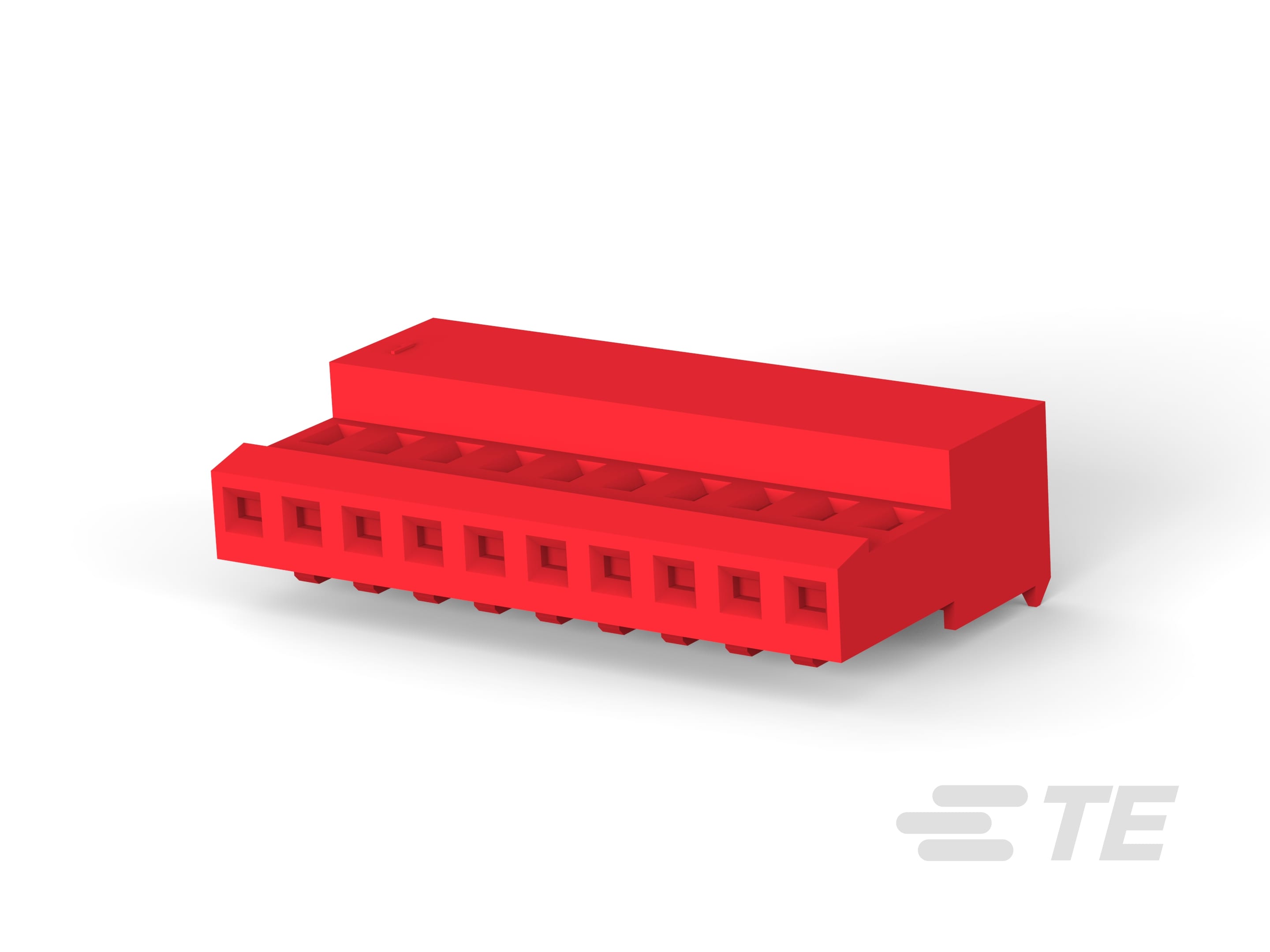 10P MTA100 CONN ASSY RED LF-4-641190-0