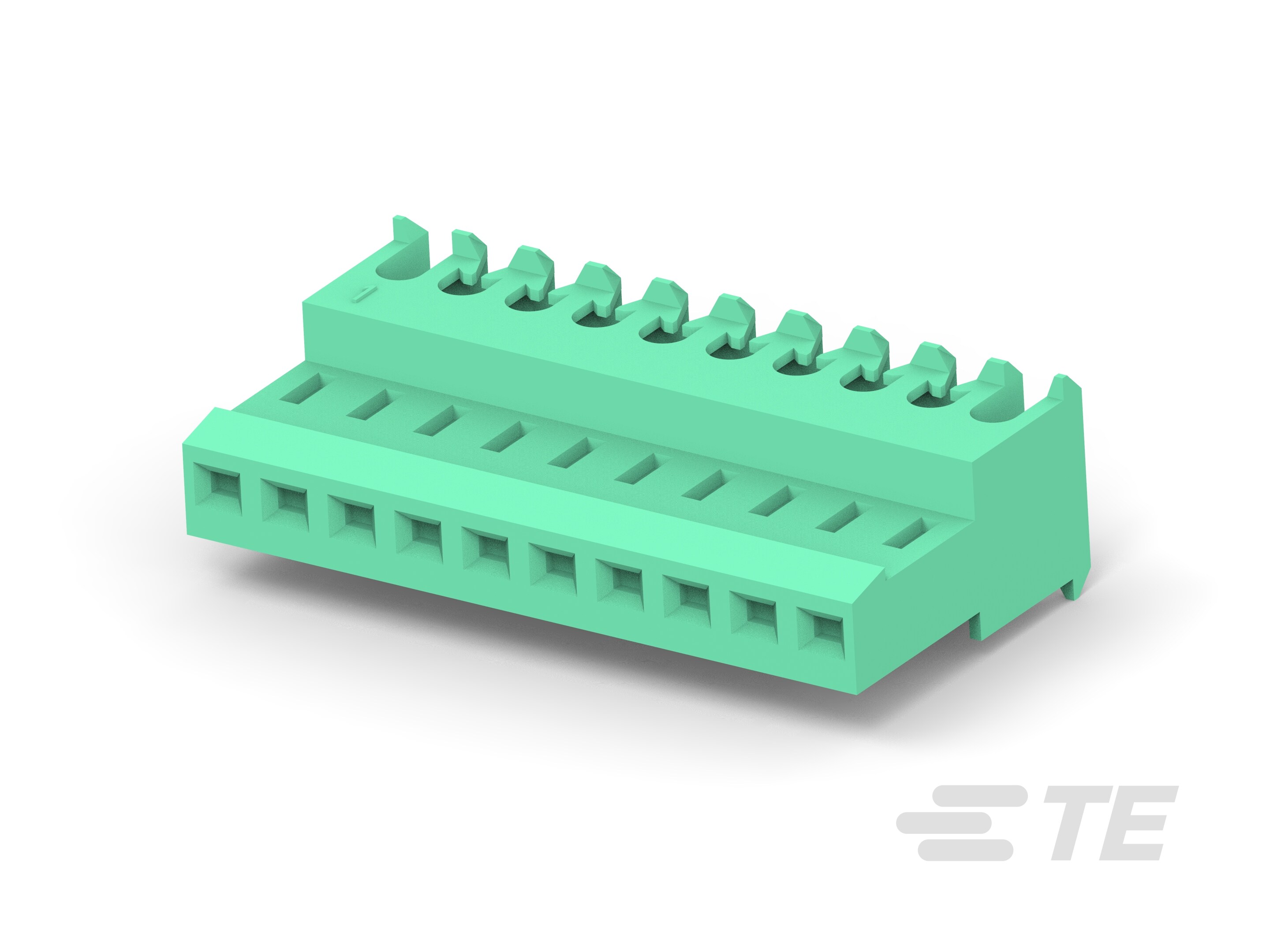 10P MTA100 CONN ASSY GRN LF-4-641201-0