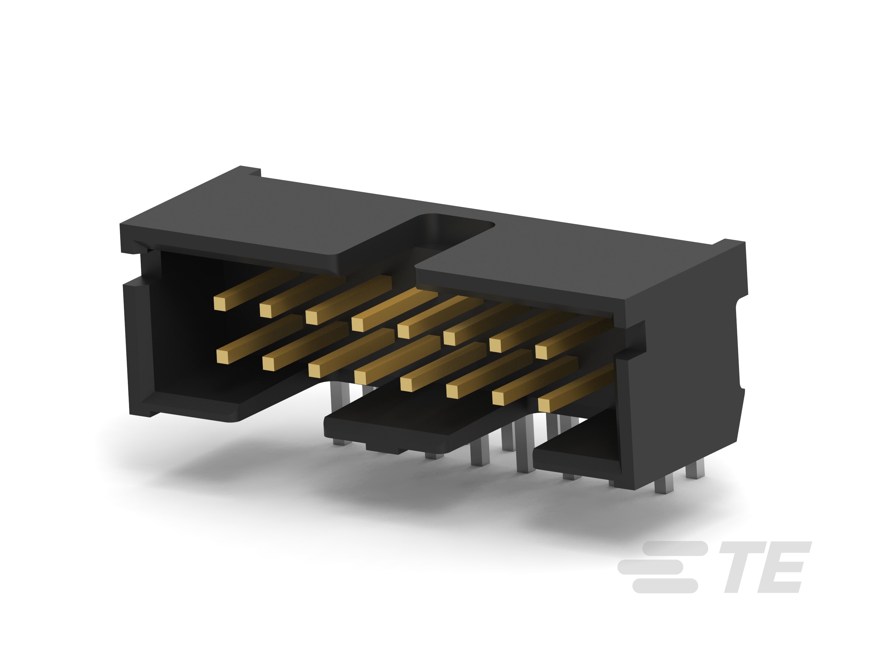 A/L LOW PRO HDR 16P RA BLACK-5103311-3
