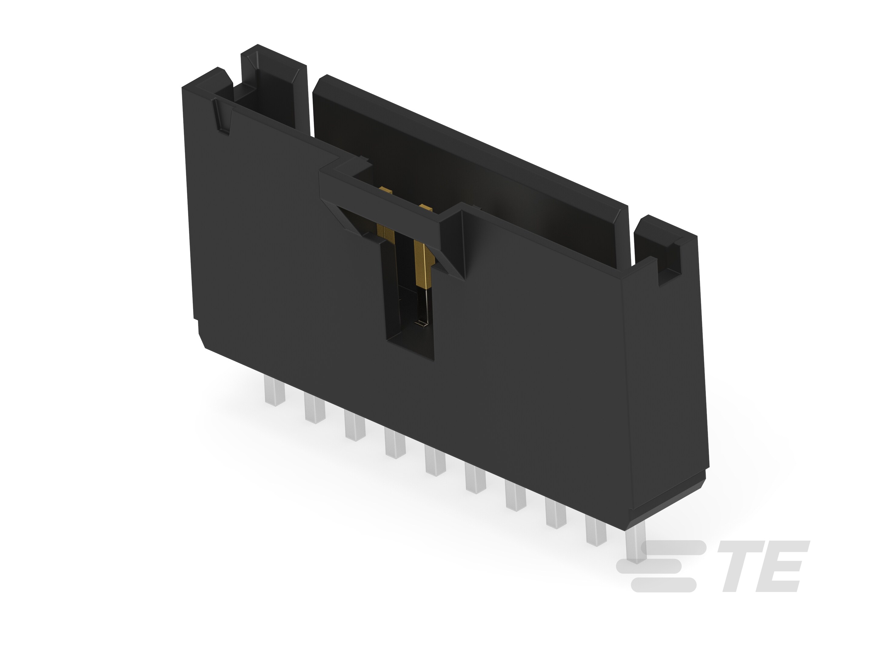 10 MTE HDR SRST LATCH .100CL-5-104363-9