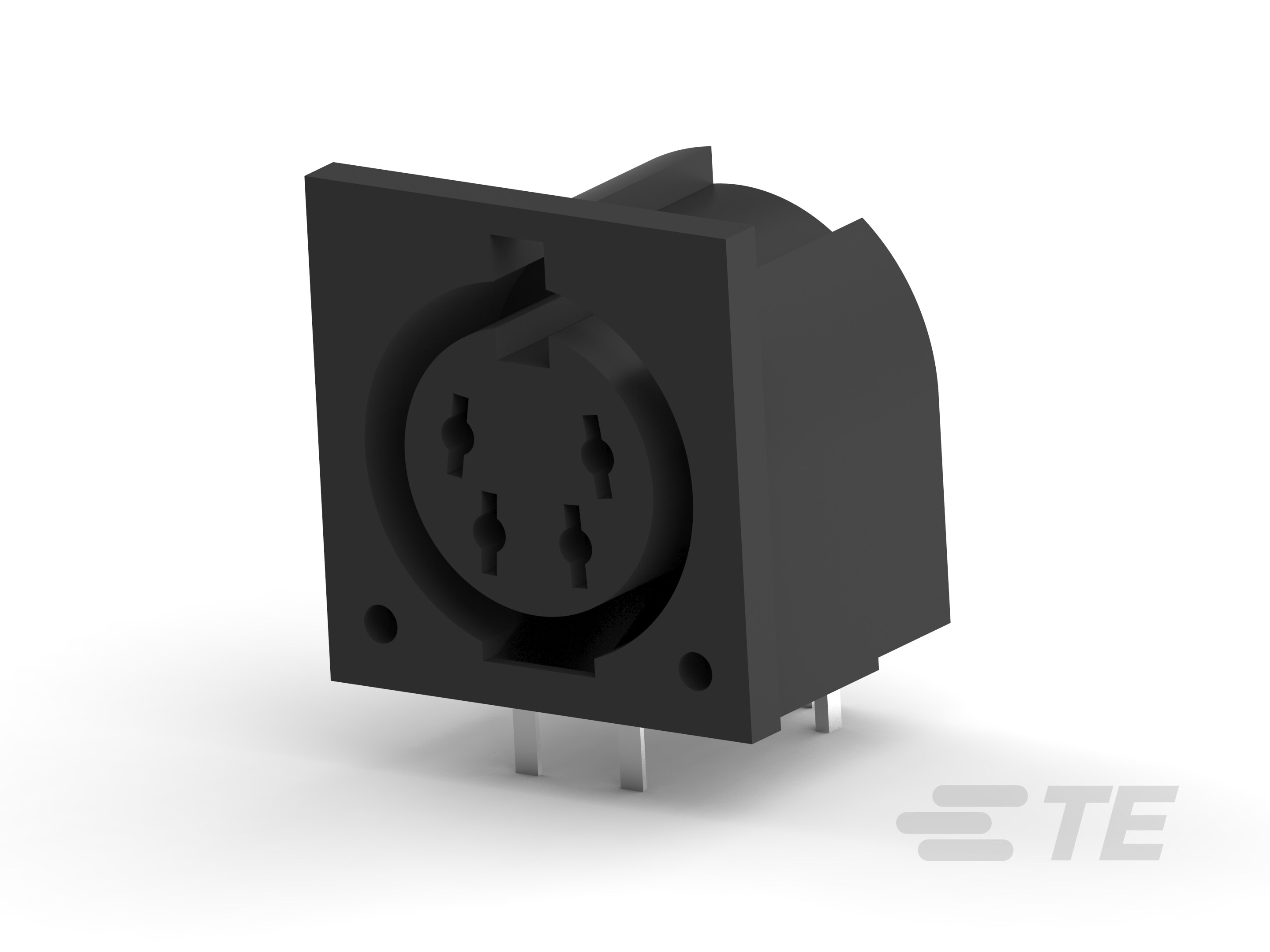 4 CIRC DIN RCPT GRND CLIP-5211508-1