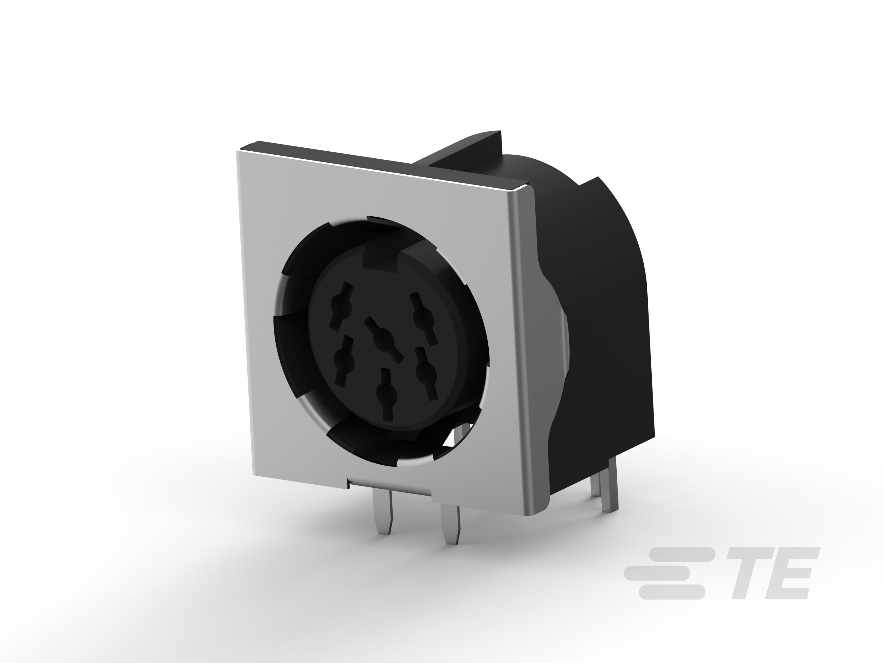 6 CIRC DIN RCPT GRND SHLD-5212045-1
