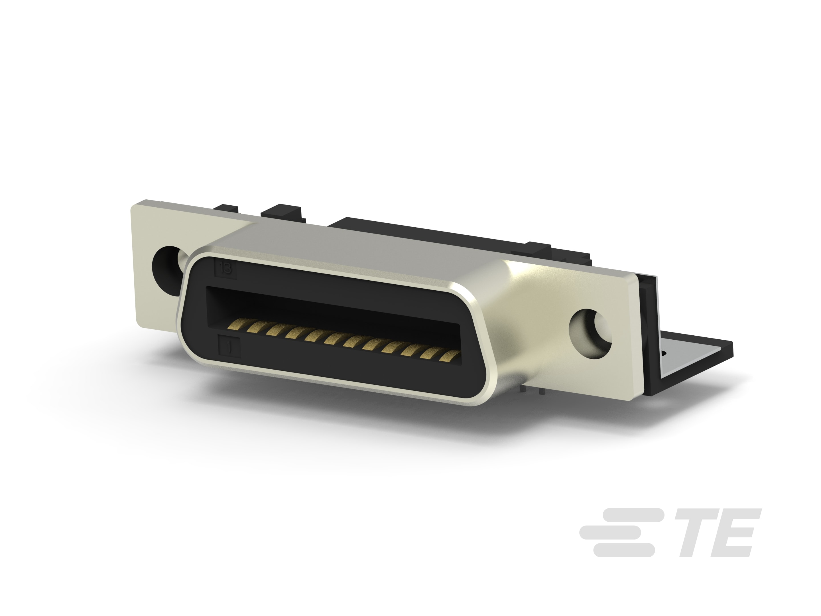D-Sub Shielded Receptacle Assembly: Right Angle, 2.16mm-CAT-063-DSRC90216