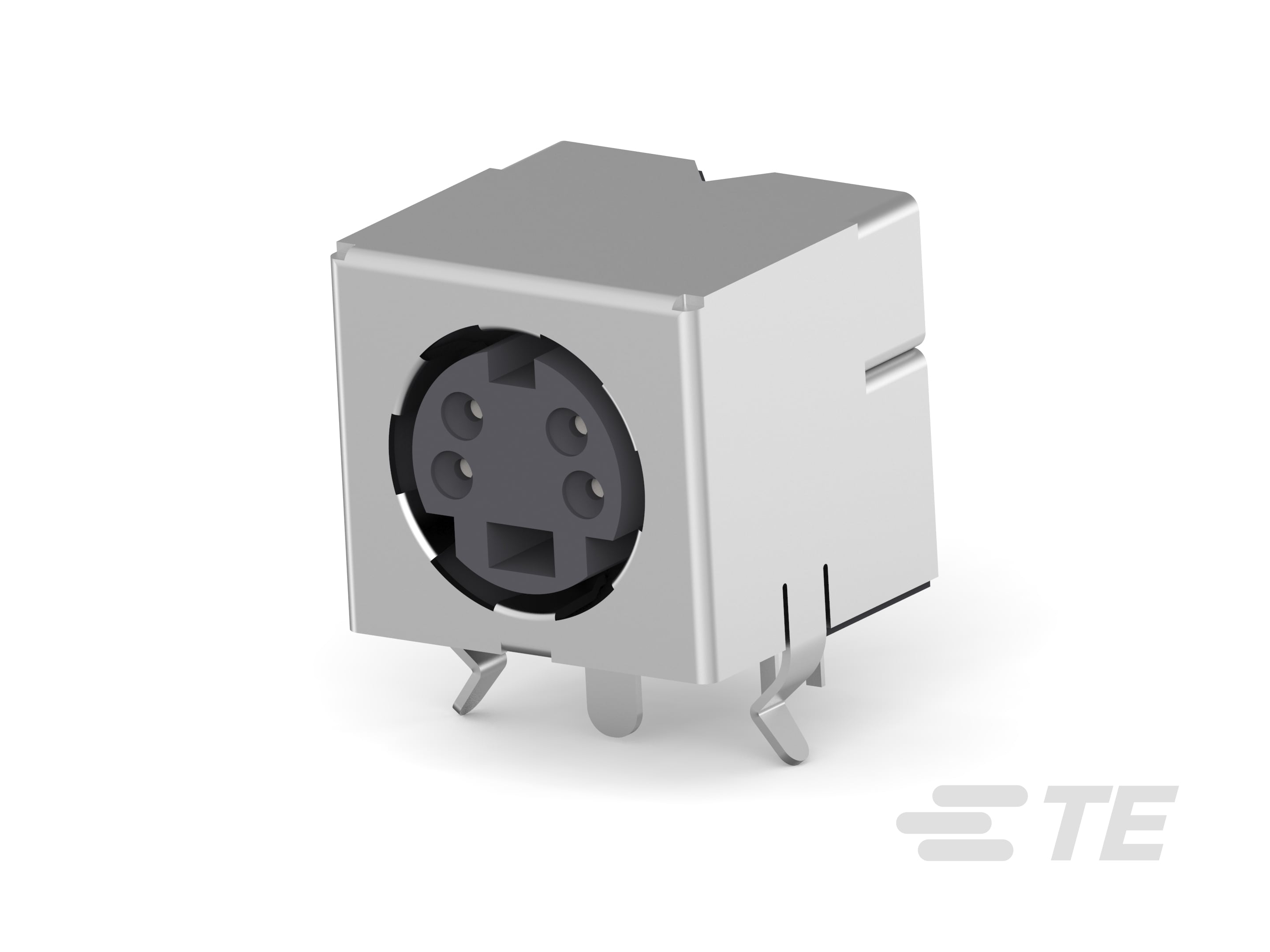 Mini DIN, 4 pos, R/A, Shield-5749230-1