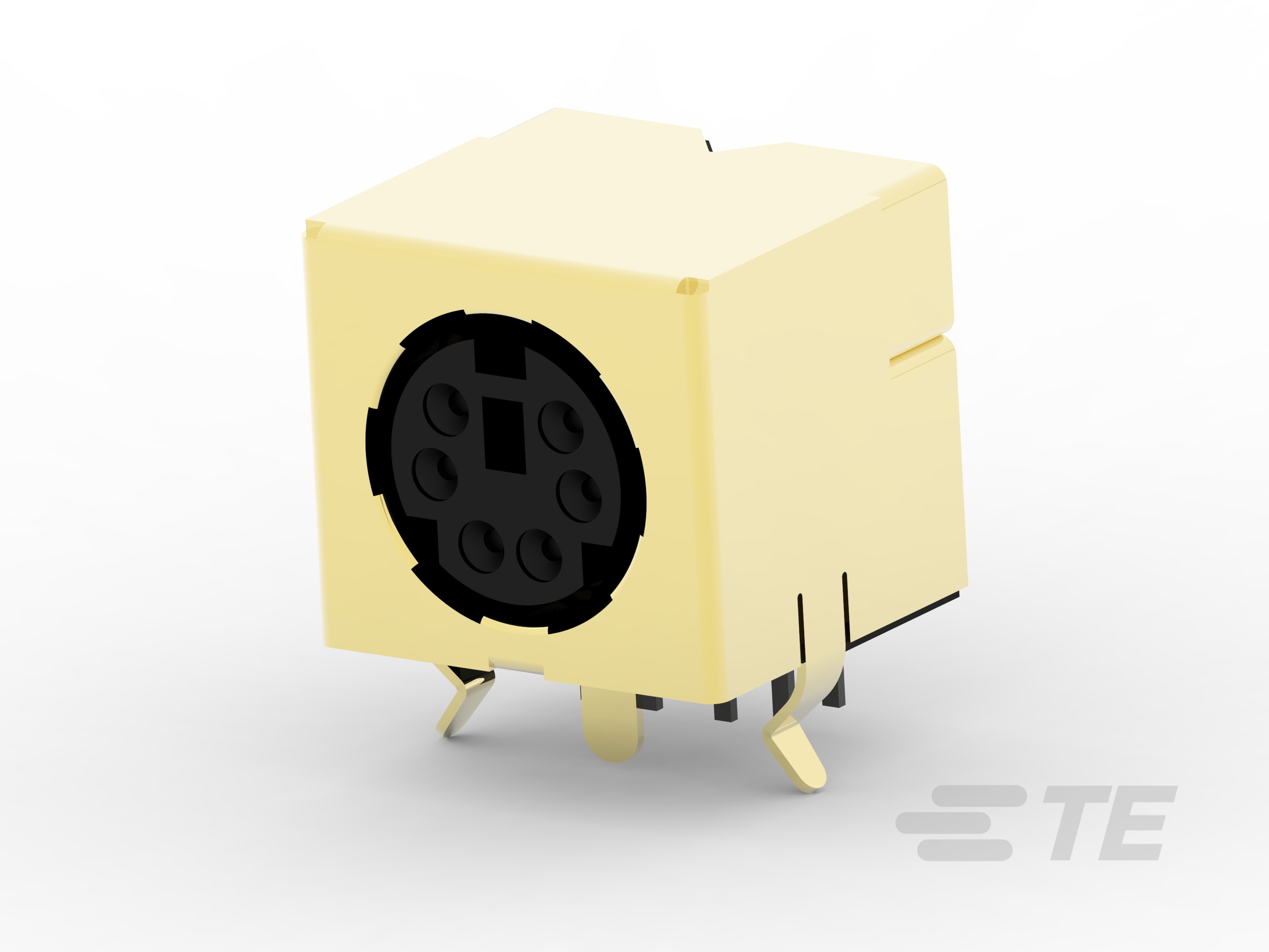 Mini DIN, 6 pos, R/A, Shield-5749231-1