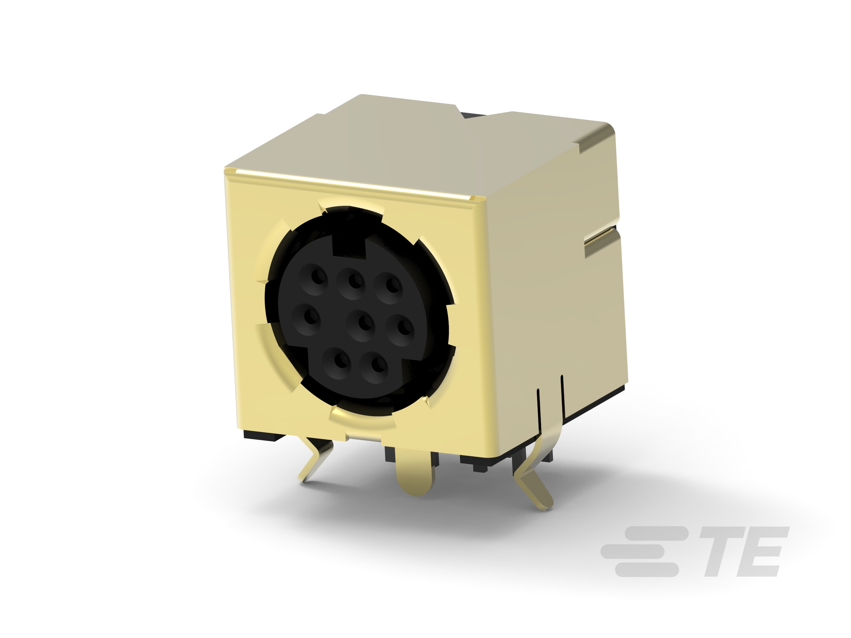 Mini DIN, 8 pos, R/A, Shield-5749232-1