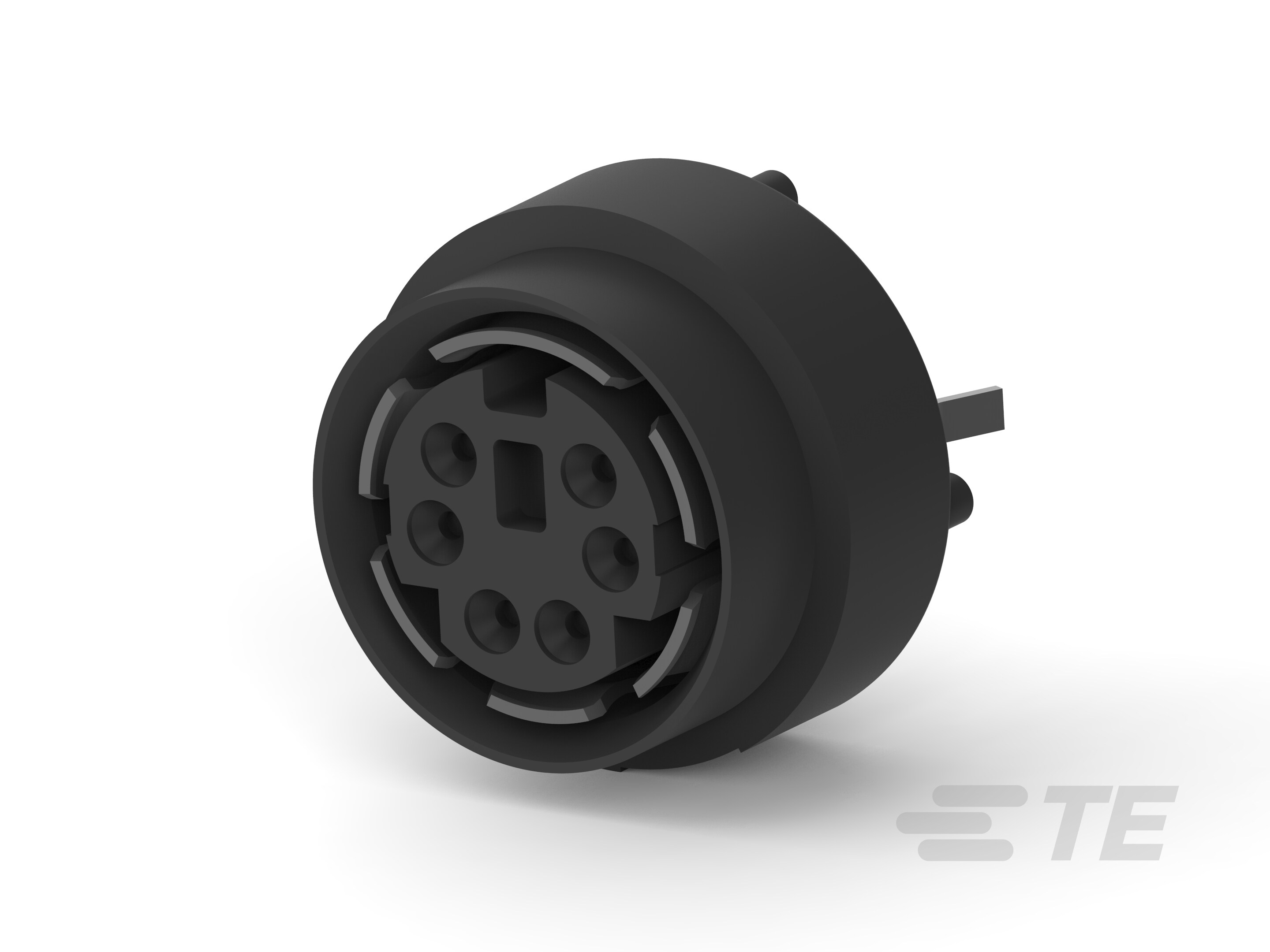 Mini DIN, 6 pos, Vertical, Unshielded-5750327-2