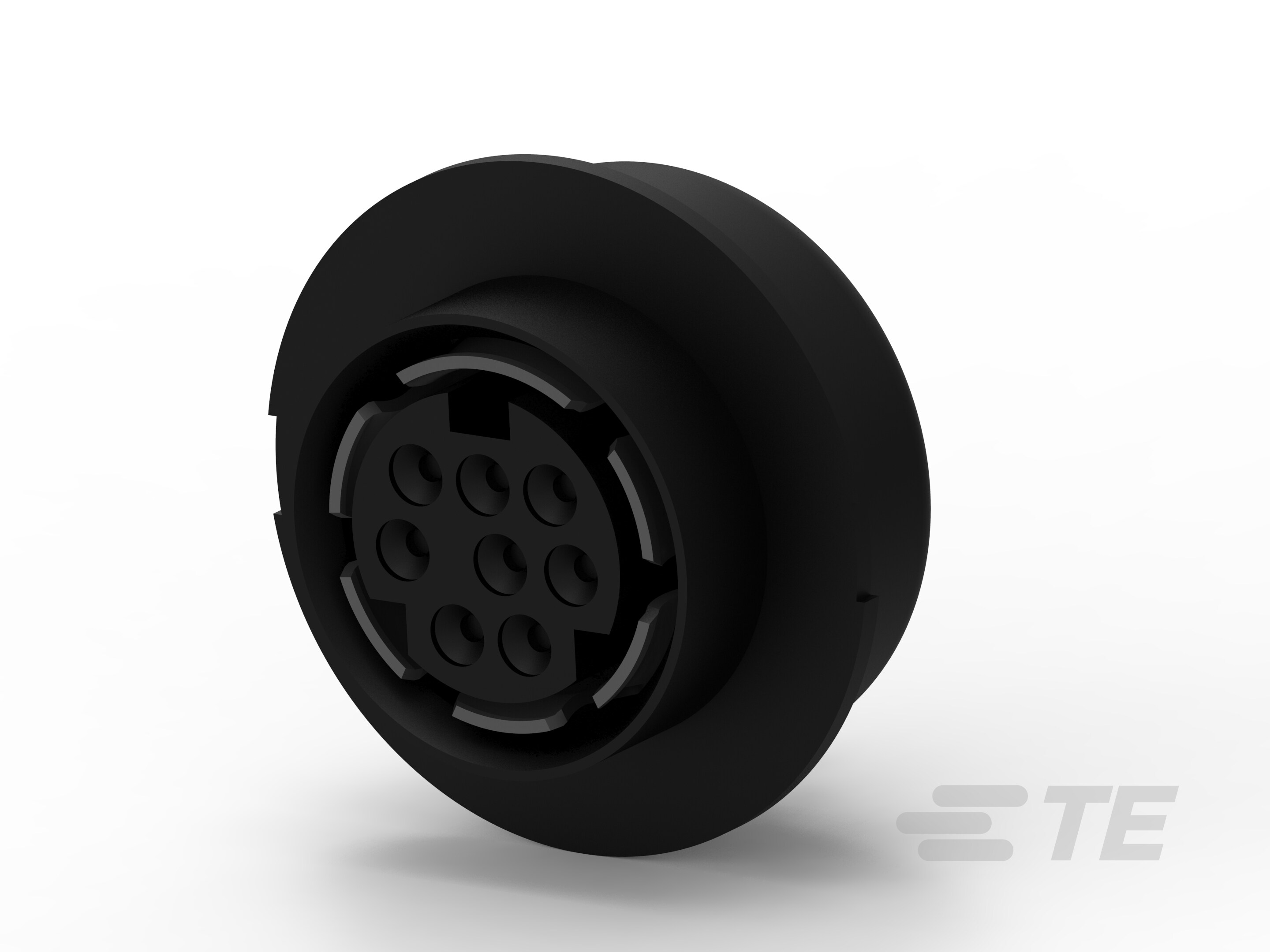 Mini DIN, 8 pos, Vertical, Shield-5750338-1