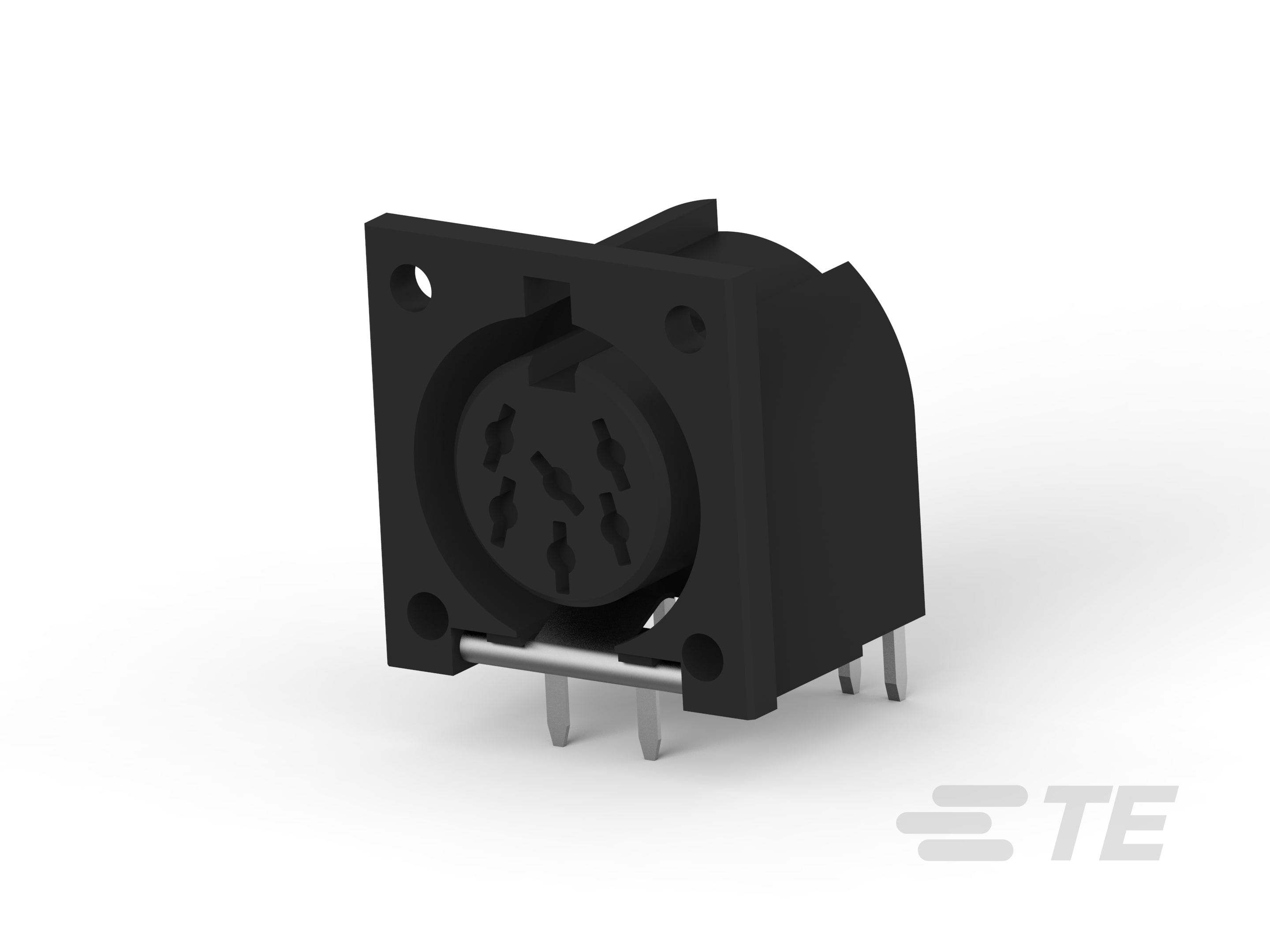 6 CIRC DIN RCPT,GRND CLIP-5786290-1