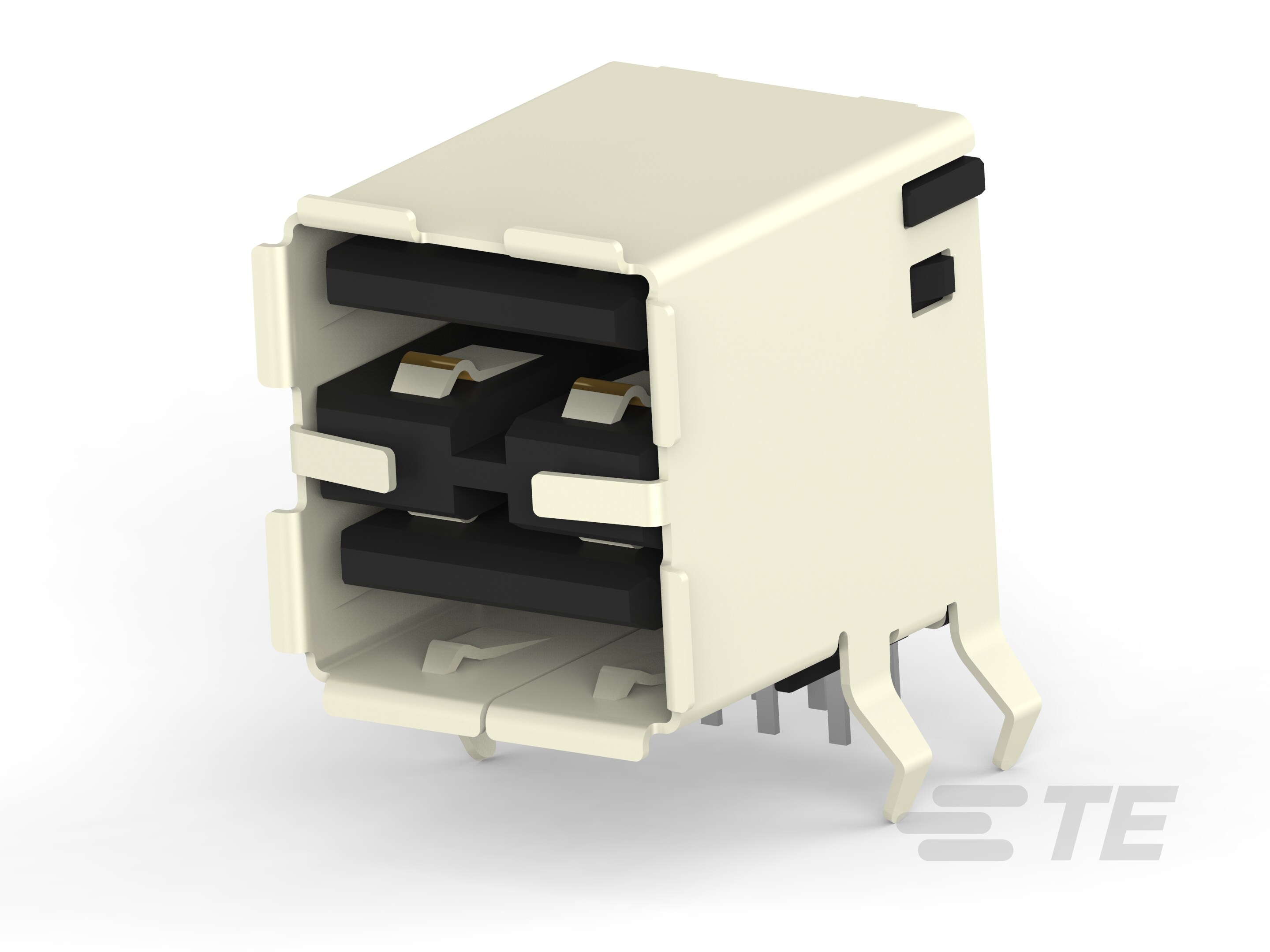 USB A R/A STAK ASSY THRU HOLE-5787745-1