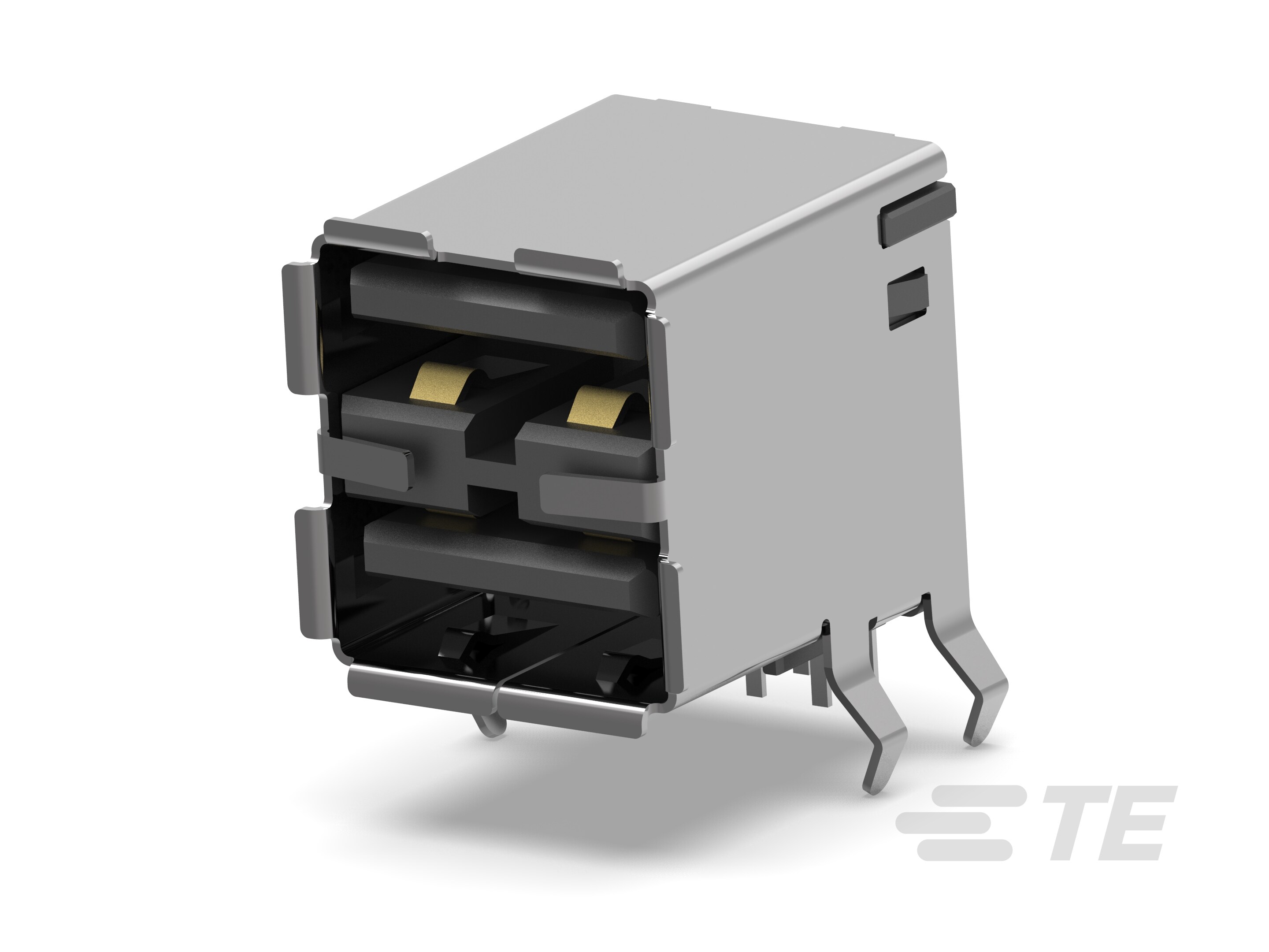 USB A R/A STAK ASSY THRU HOLE-5787745-5