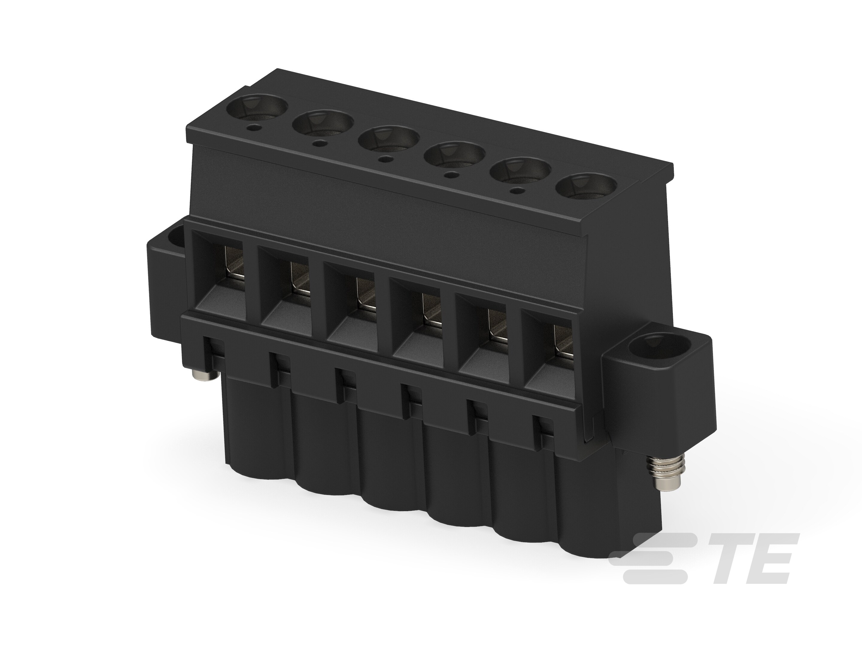 6 POS TERMI-BLOK PLUG VERT BLACK-5-796861-6