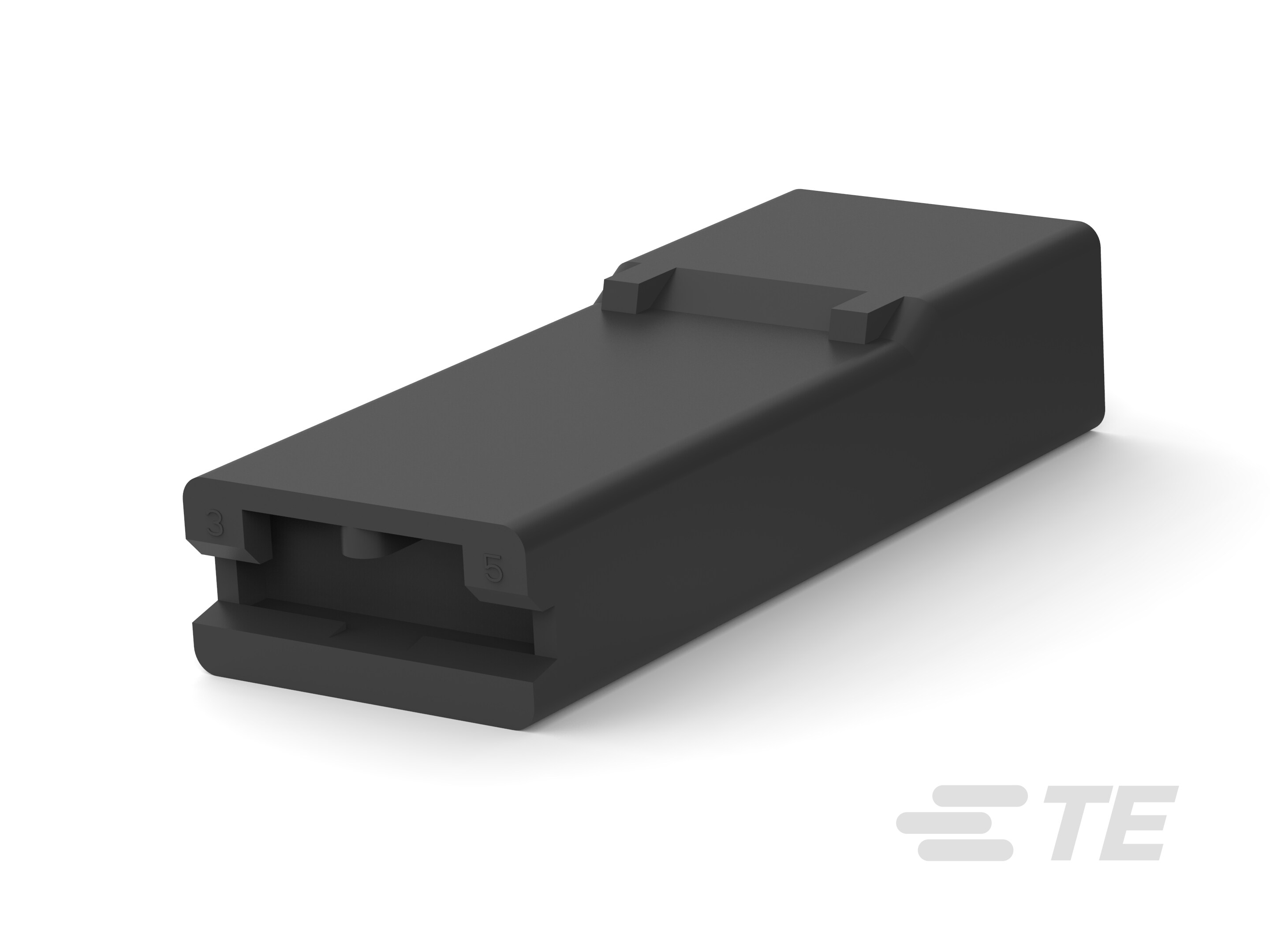 250 FASTON HSG. REC. 1P BLACK-8-735075-2