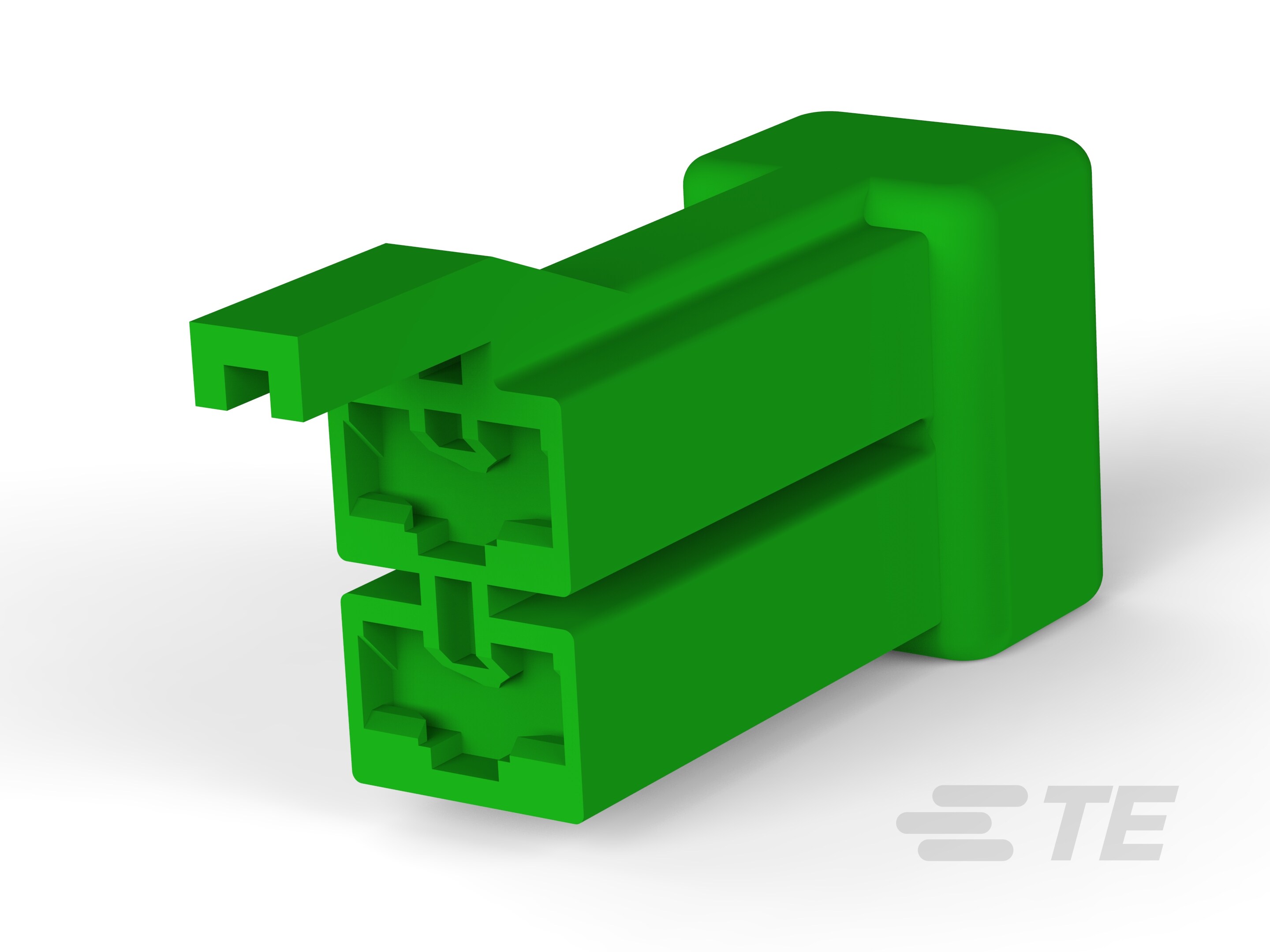 POSITIVE LOCK 187 HOUSING REC GREEN-1-1318920-3