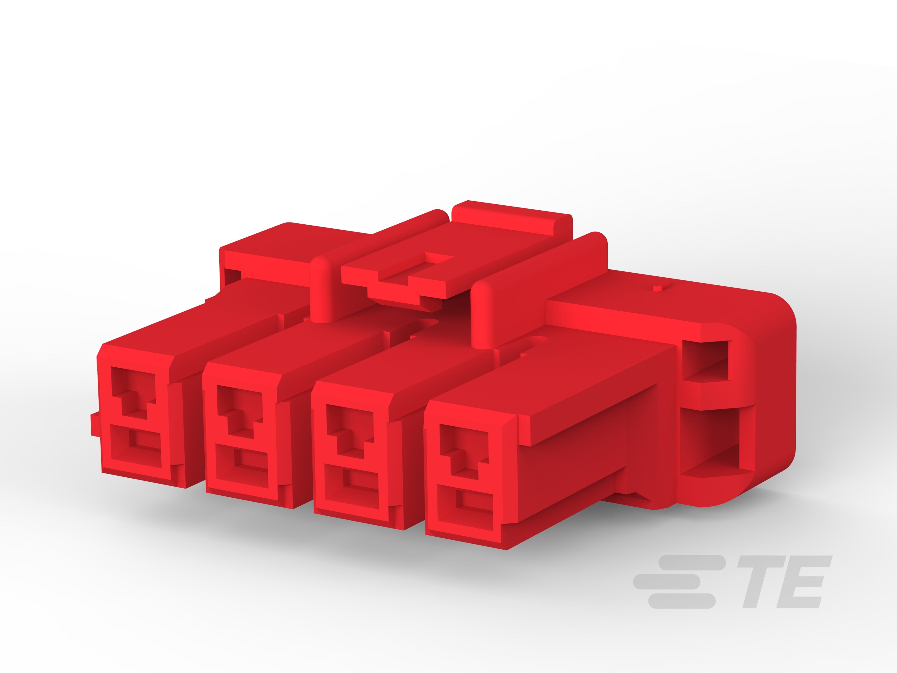 5MM POWER KEY 4P PLUG HSG RED-1-1376390-2