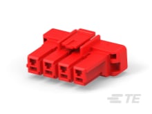 5MM POWER KEY 4P PLUG HSG RED-1-1376390-5