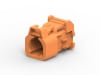 PLUG HOUSING, 1 POSITION, 180 DEGREE, FA