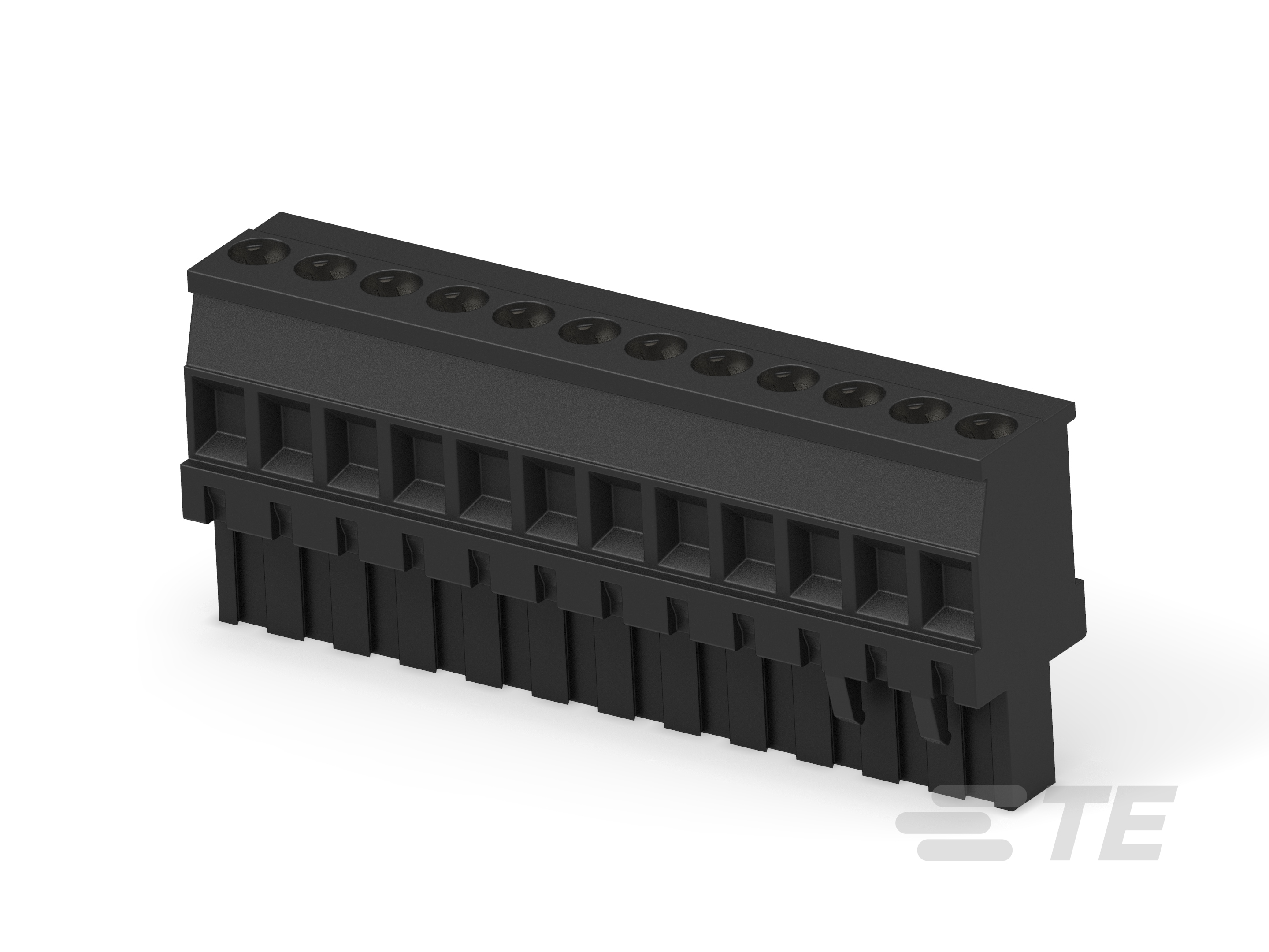 12P TERMI-BLOK VERT PLUG,BLACK-1-1546625-2