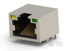 RJ45,8P8C,SHD,W/ LED,DIP 6u