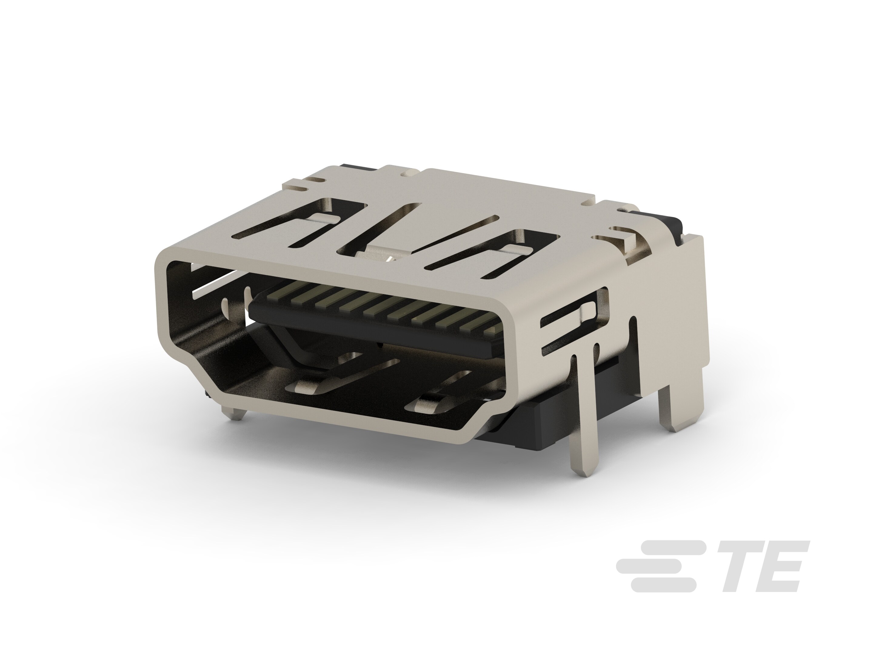 Std HDMI, RA, SMT, Panel grd, Flange-1-1747981-2