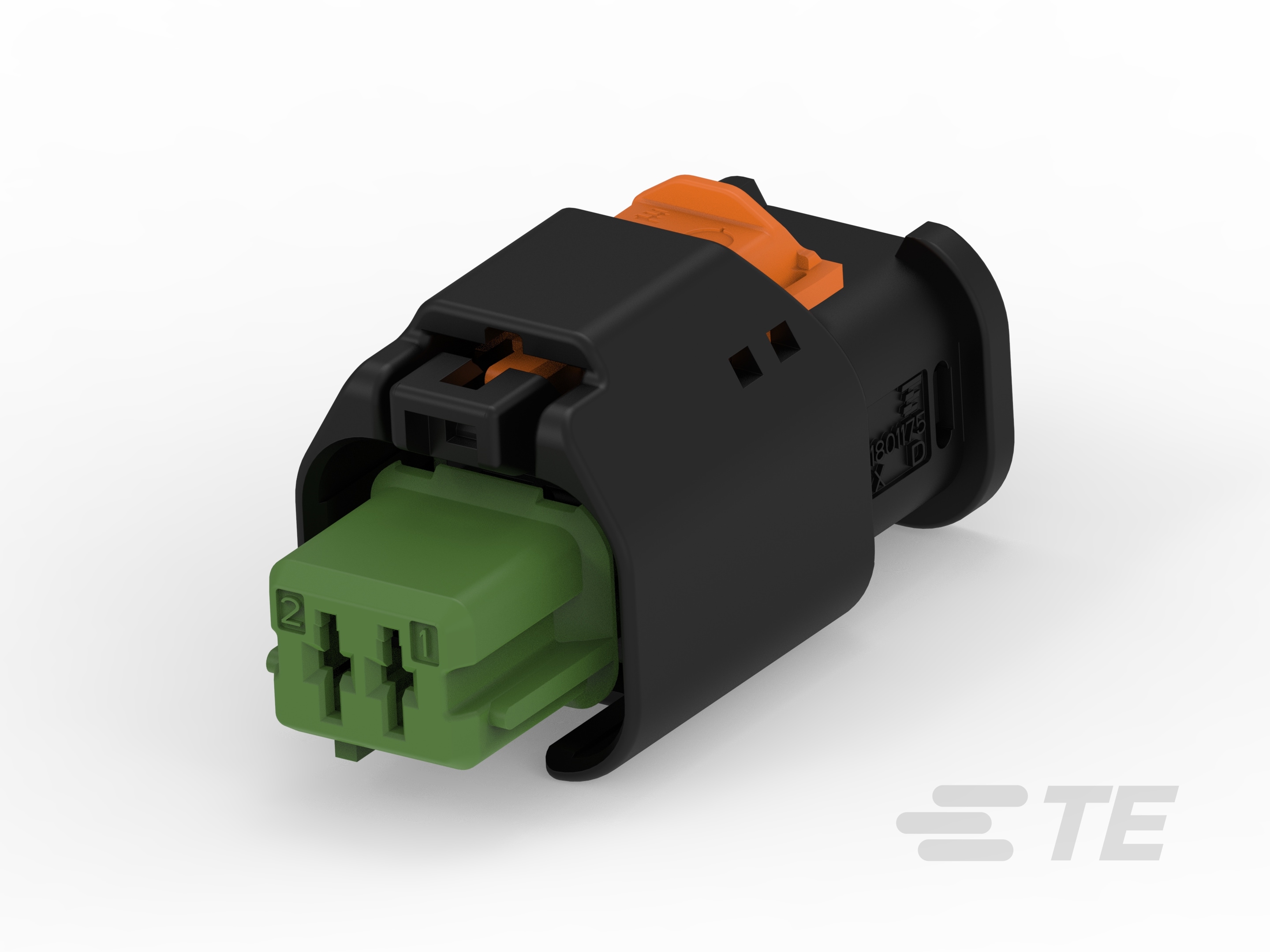 2W RECEPTACLE HP CONNECTOR GREEN-1-1801175-5