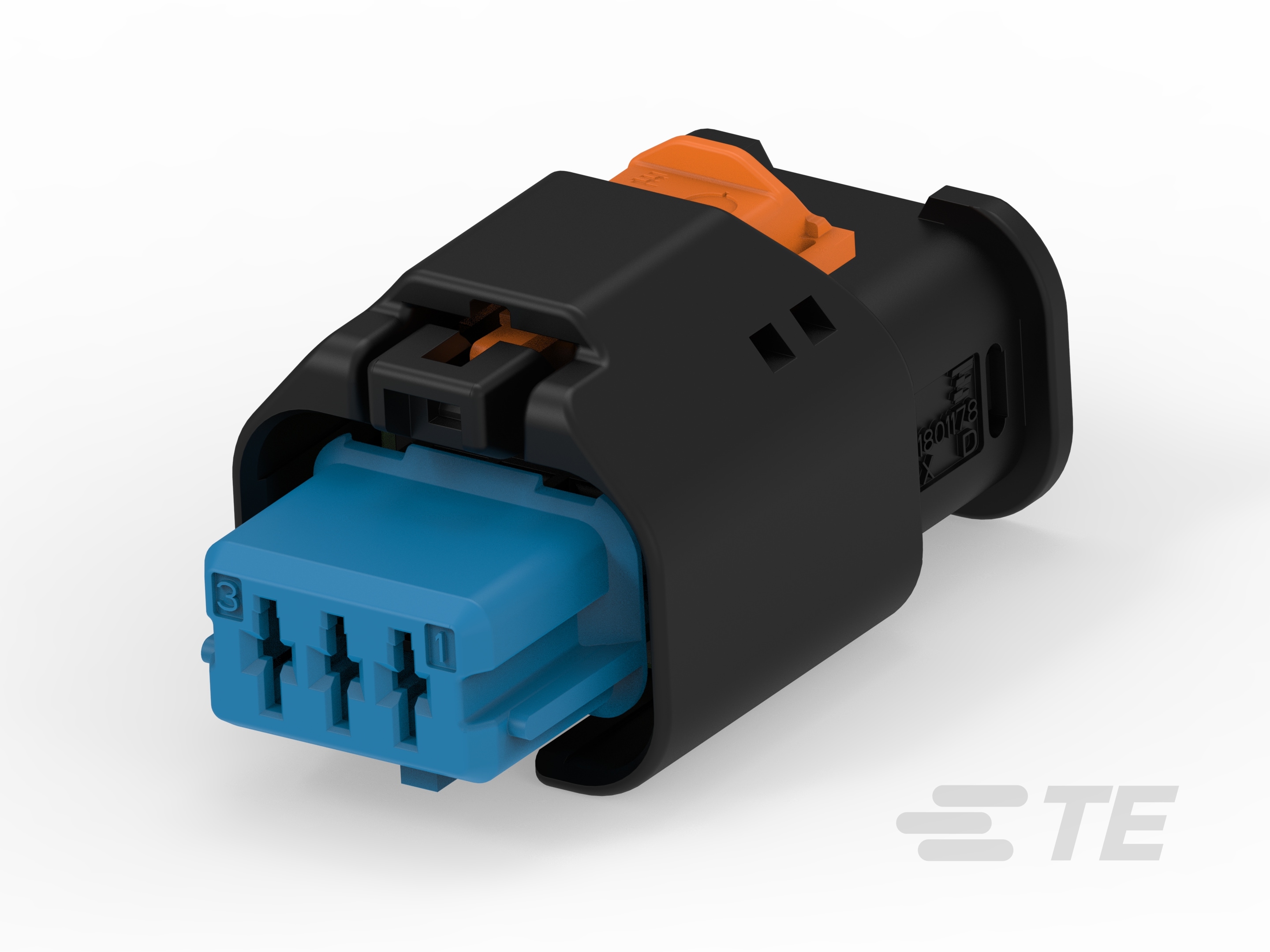 3W RECEPTACLE HP CONNECTOR BLUE-1-1801178-2