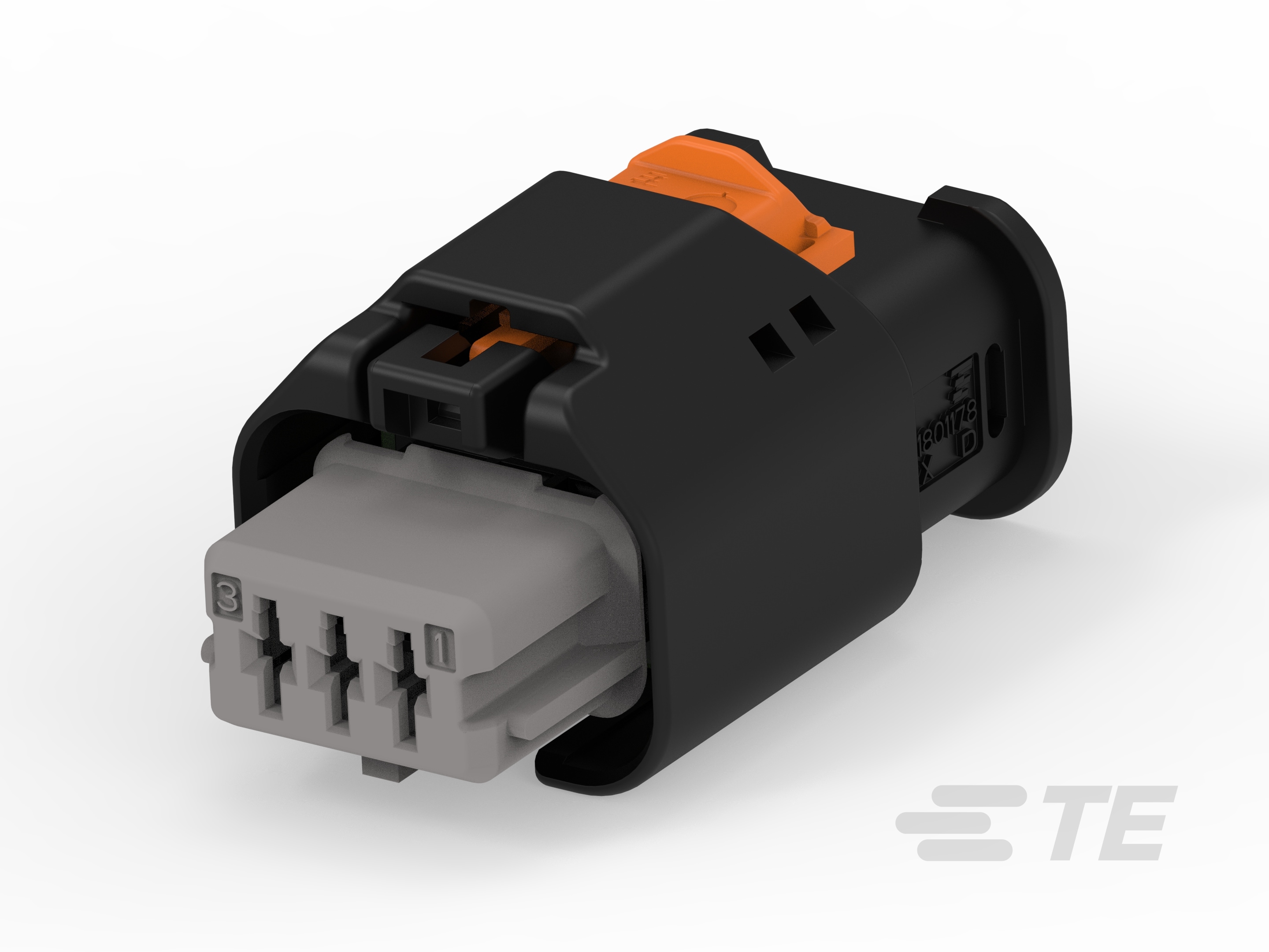 3W RECEPTACLE HP CONNECTOR GREY-1-1801178-3