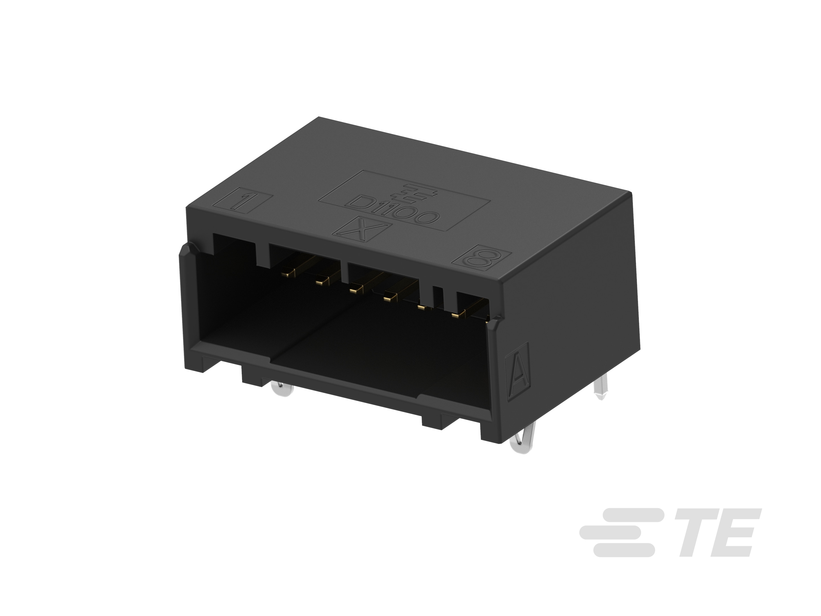 HDR ASSY (H-TYPE) 8POS X-KEY Au-1-1939760-8