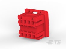 GIC2.5W PLUG HOUSING 8POS (2-ROW) RED-1-1981970-2