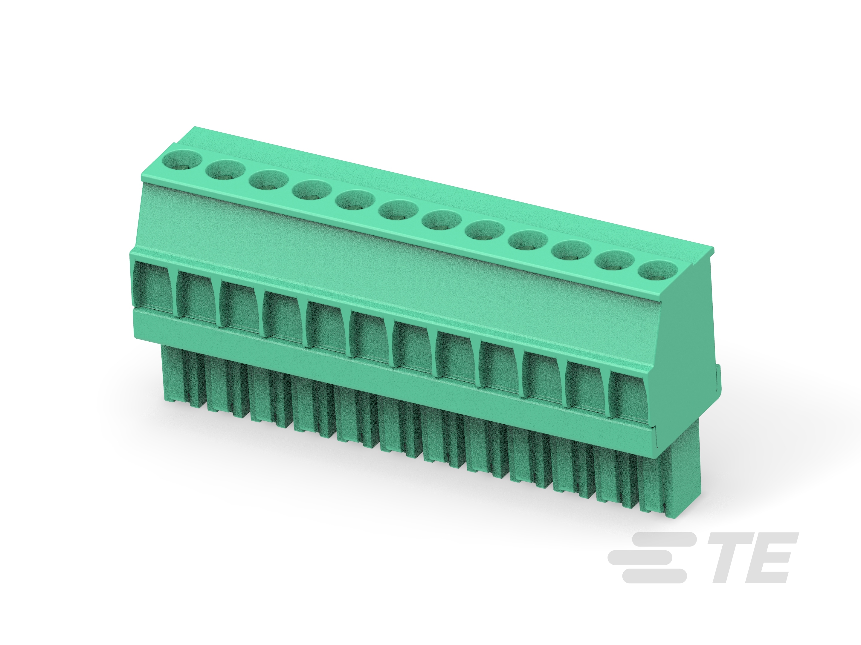 Str Plug, 3.5mm, Green, RH, 12-1-1986370-2