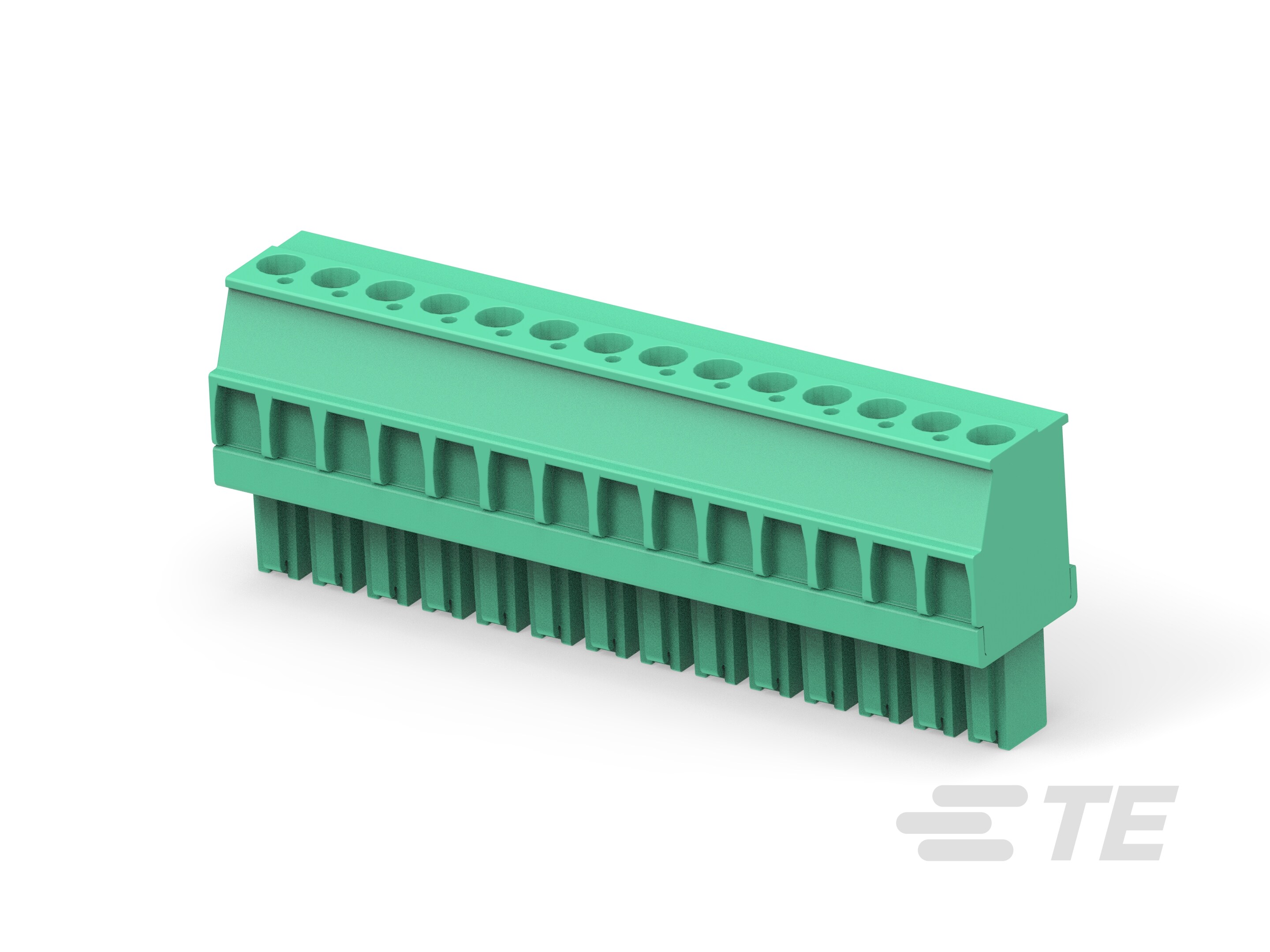 Str Plug, 3.81mm, Green, RH, 14 posn-1-1986374-4