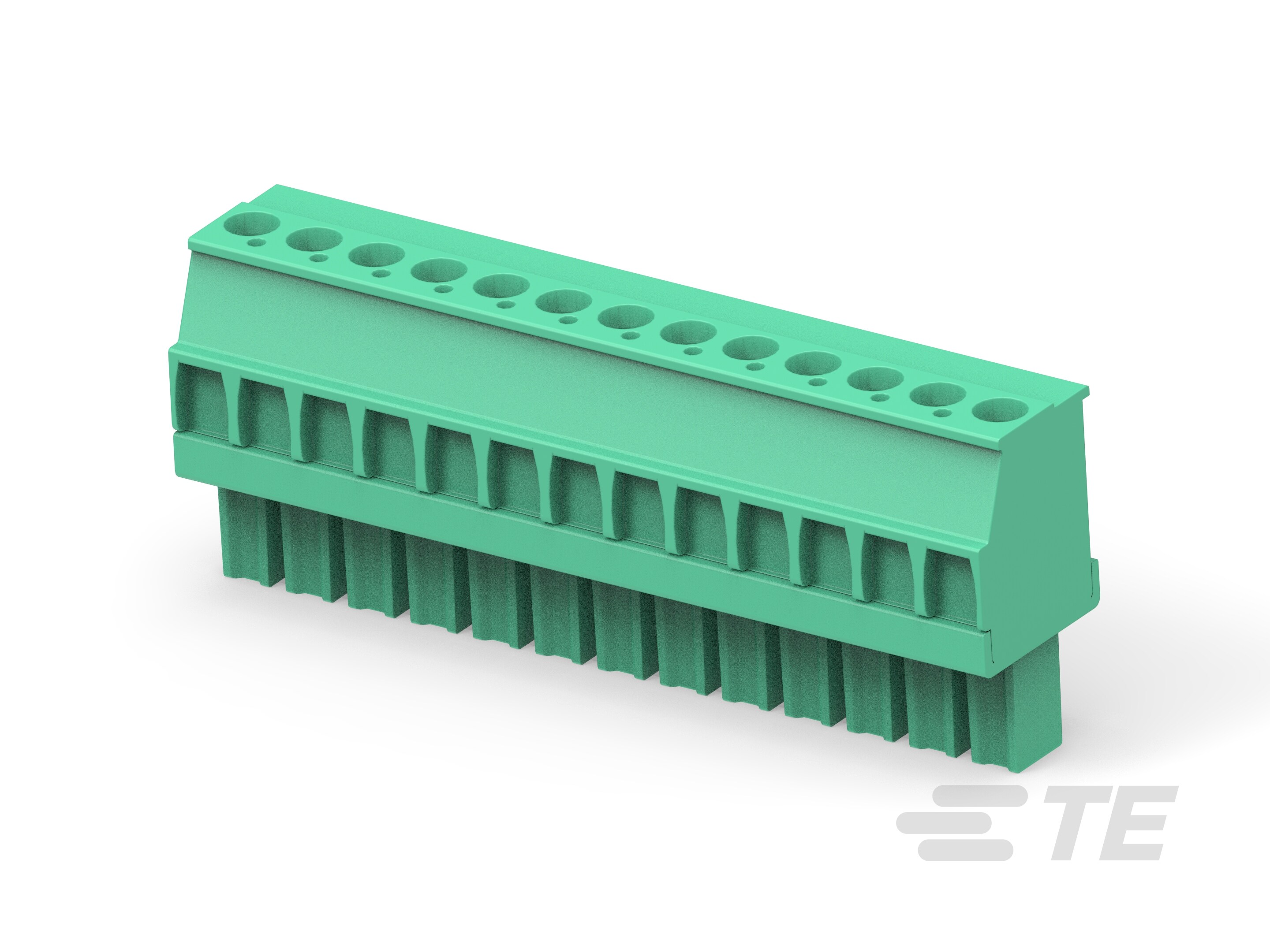 Str Plug, 3.81mm, Green, LH, 13 posn-1-1986375-3