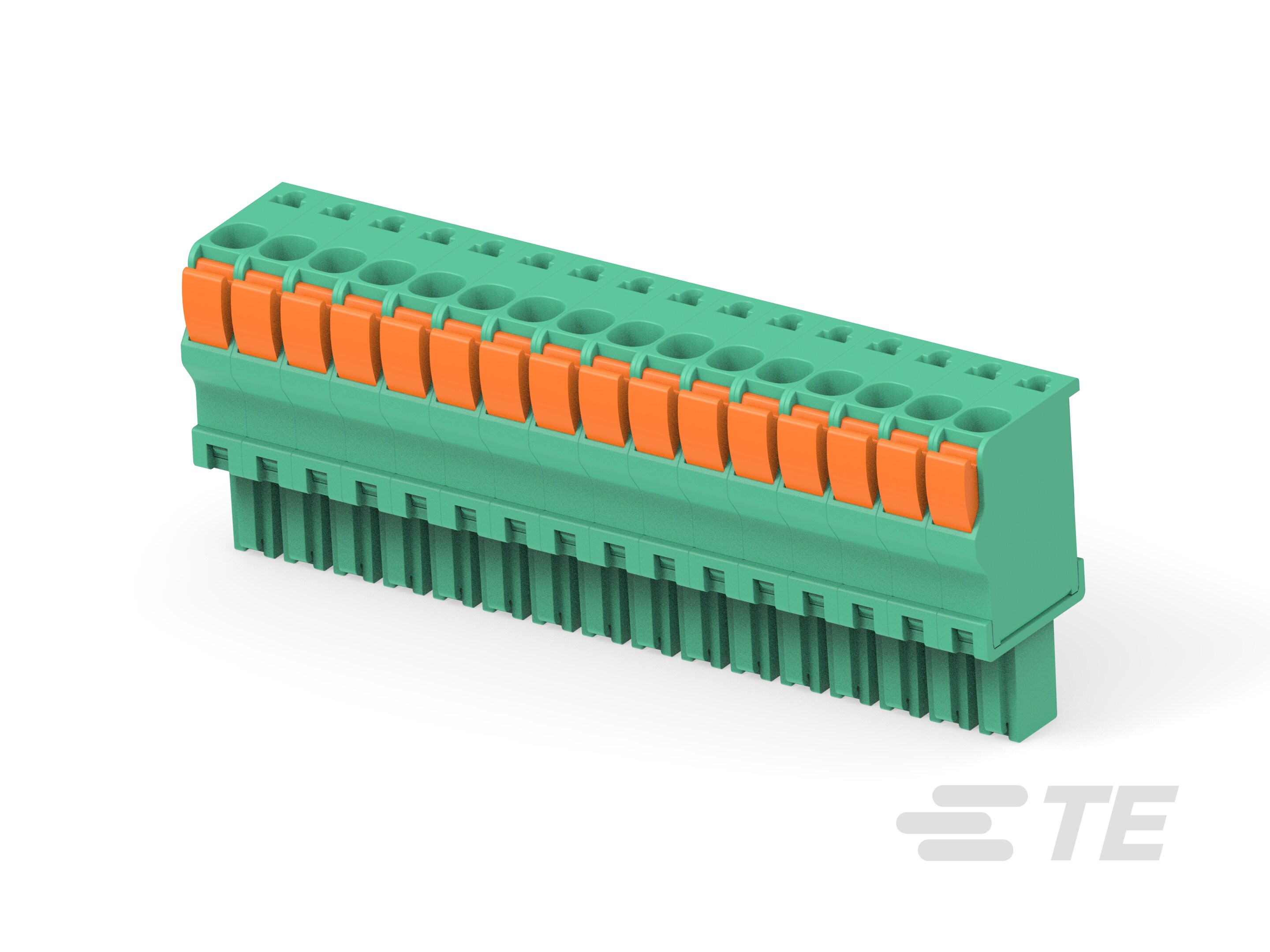 STR PLUG SPRING TYPE RH 16P, 3.50mm-1-1986692-6