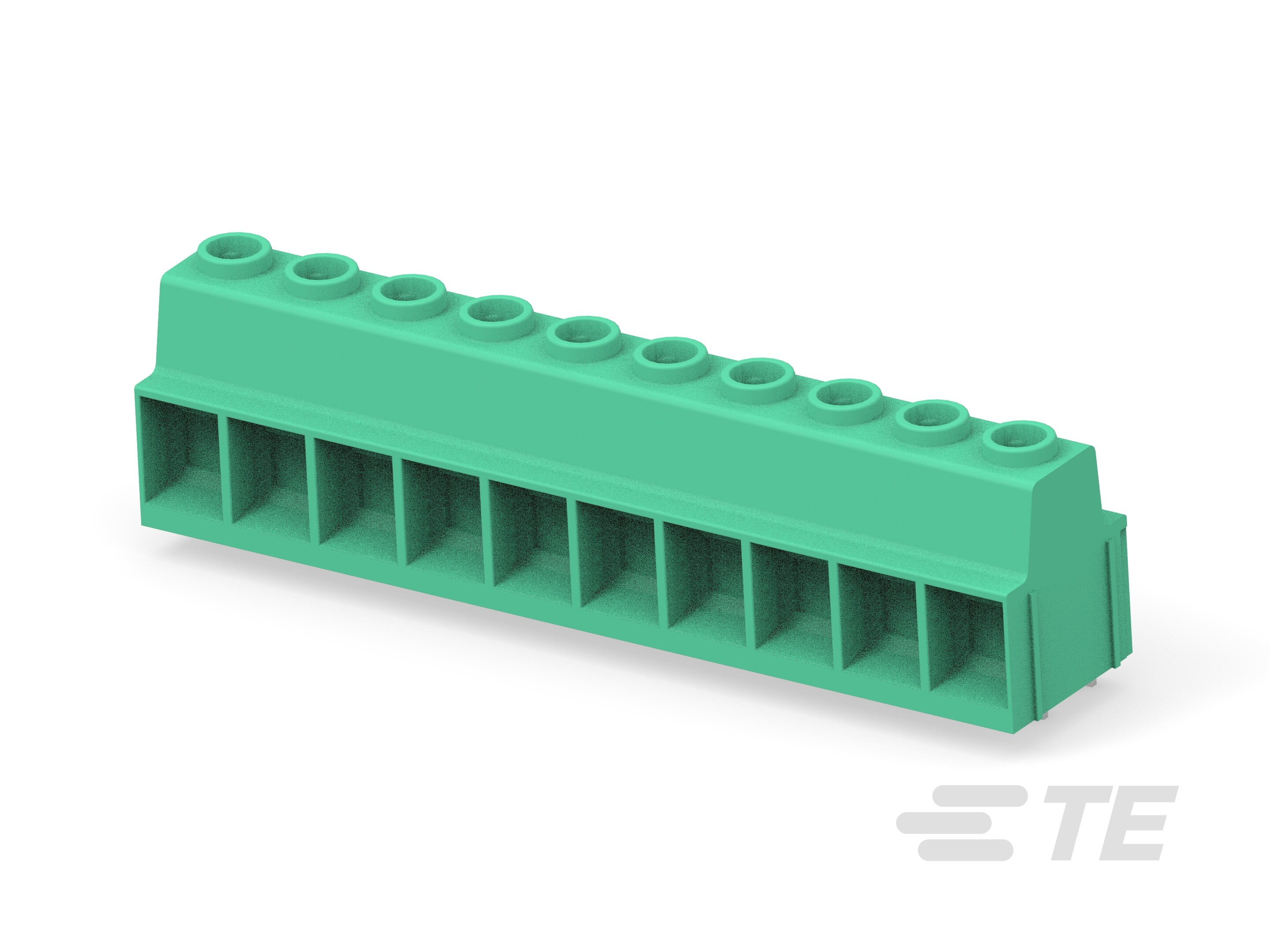 PWR TB DBL PIN 10P, 15.00 PCB-1-1986713-0
