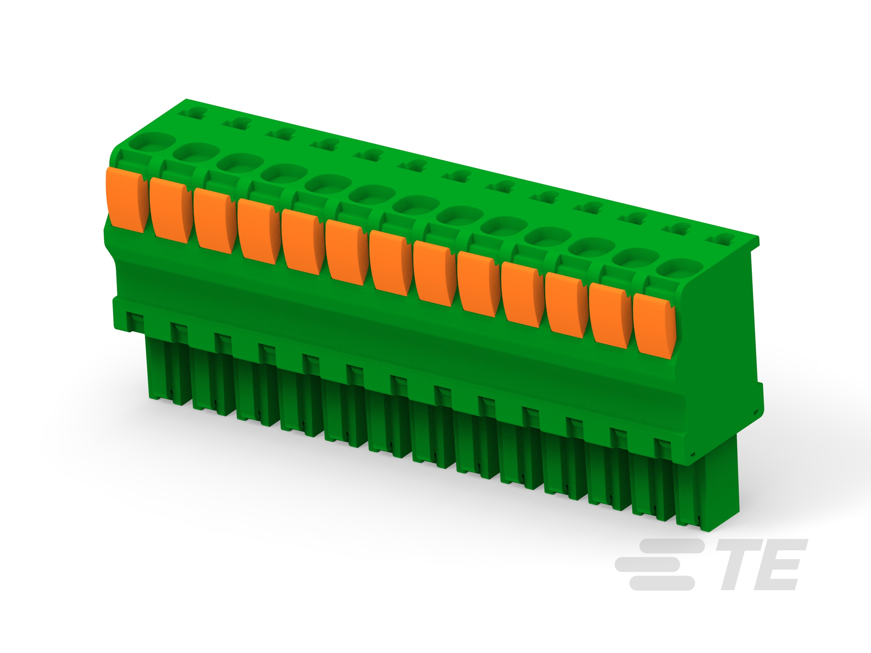 STR PLUG SPRING TYPE RH 13P, 3.81mm-1-1986720-3