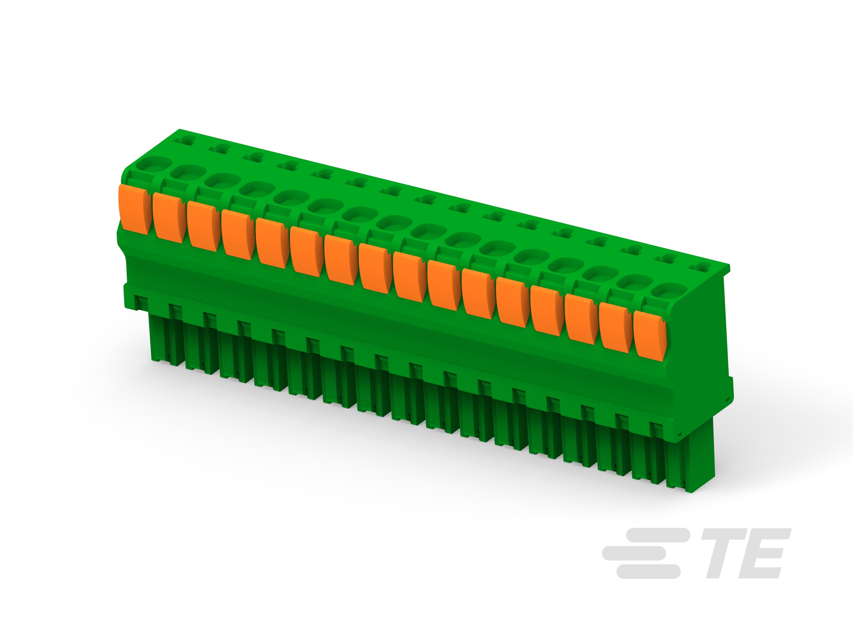 STR PLUG SPRING TYPE RH 16P, 3.81mm-1-1986720-6