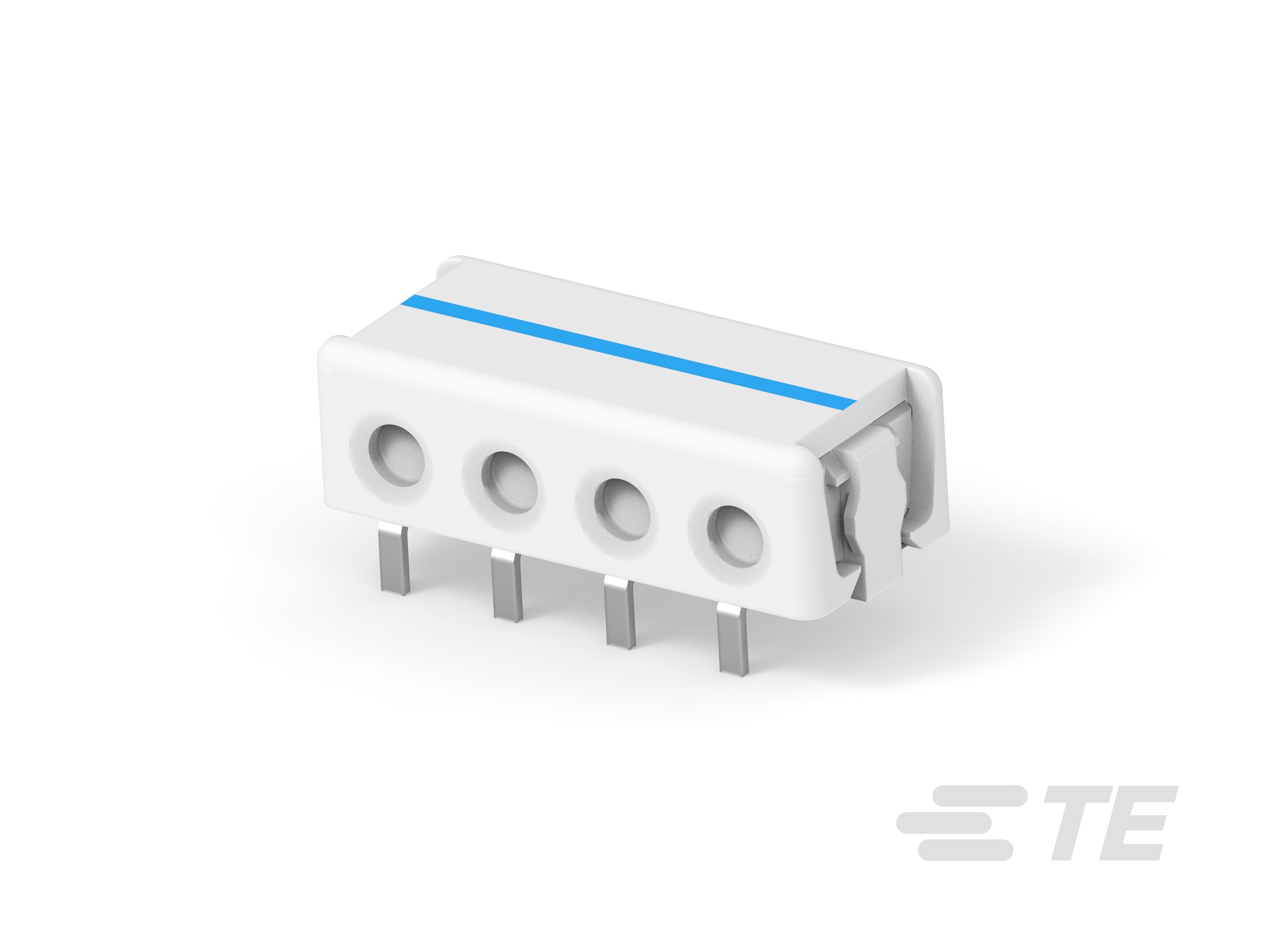 Connector, Thru Hole-IDC, 4 pos, 20AWG-1-2106489-4