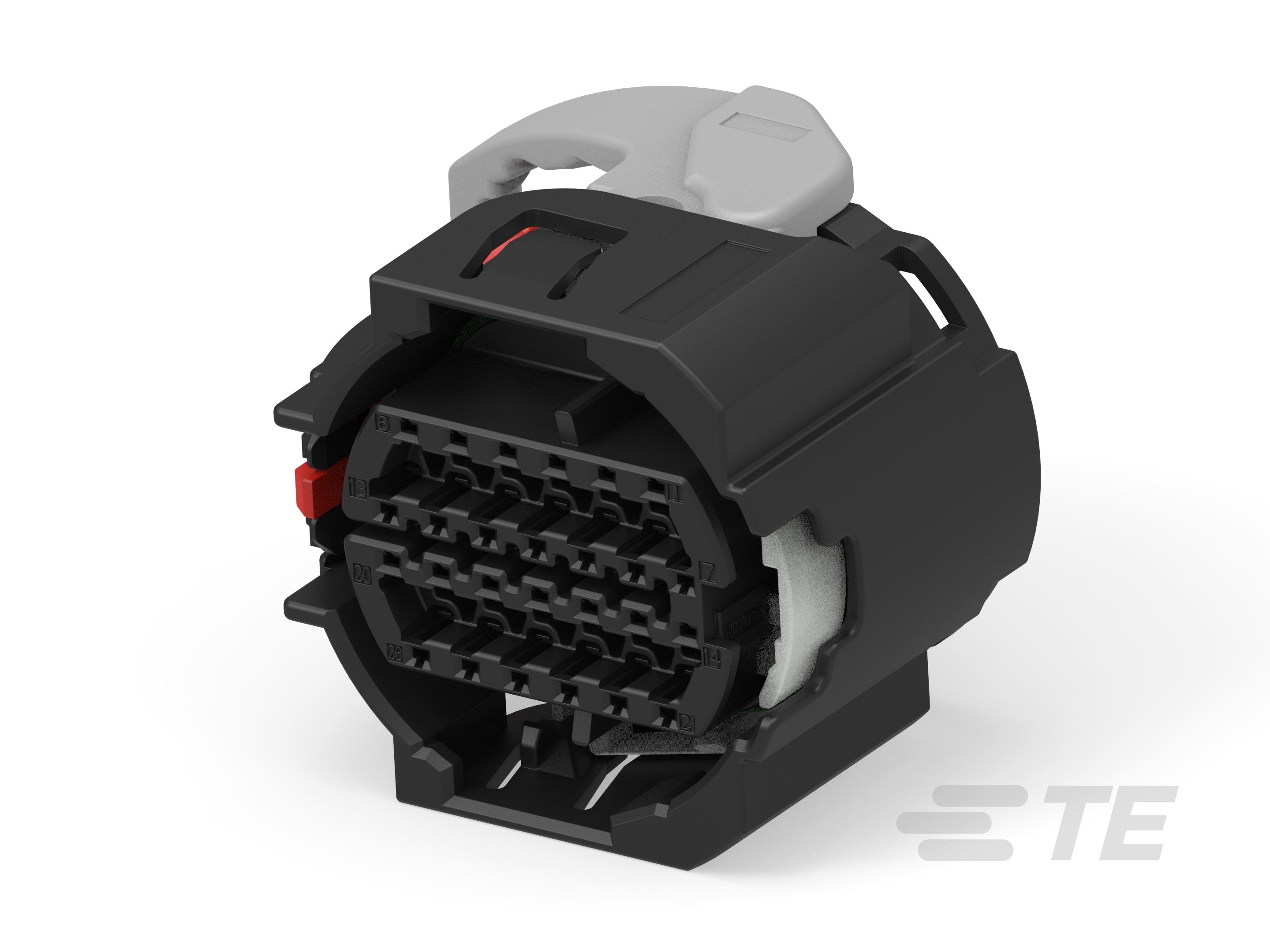 26POS,MCON 1.2,REC HSG ASSY,SLD,COD A-1-2203973-6